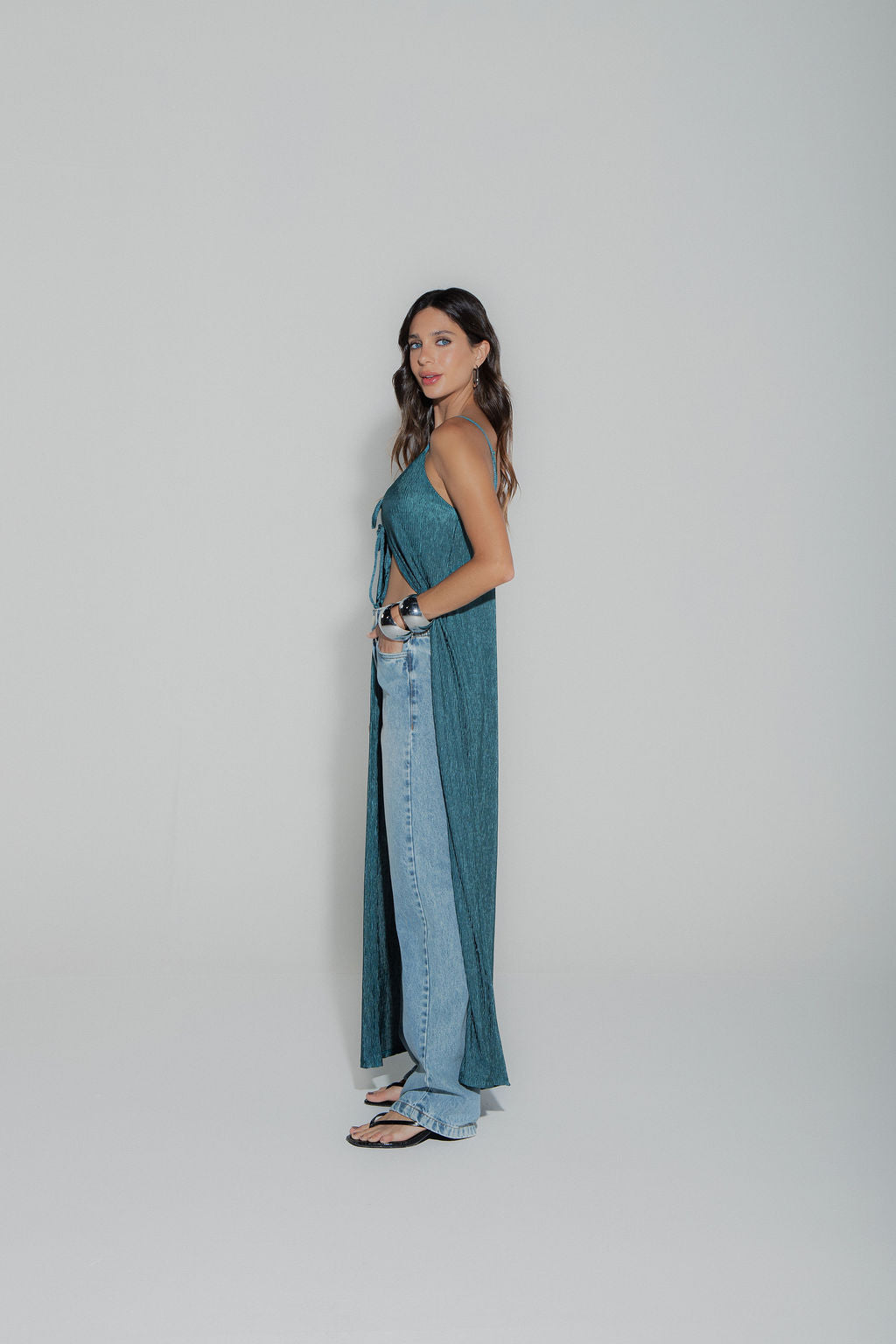 Calça Jeans Reta Clara