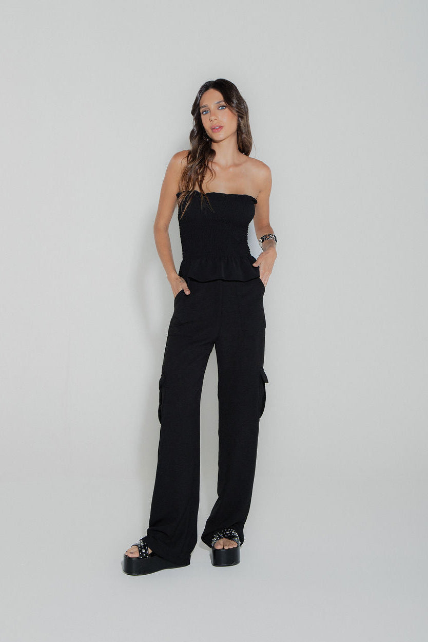 Calça Cargo Preta