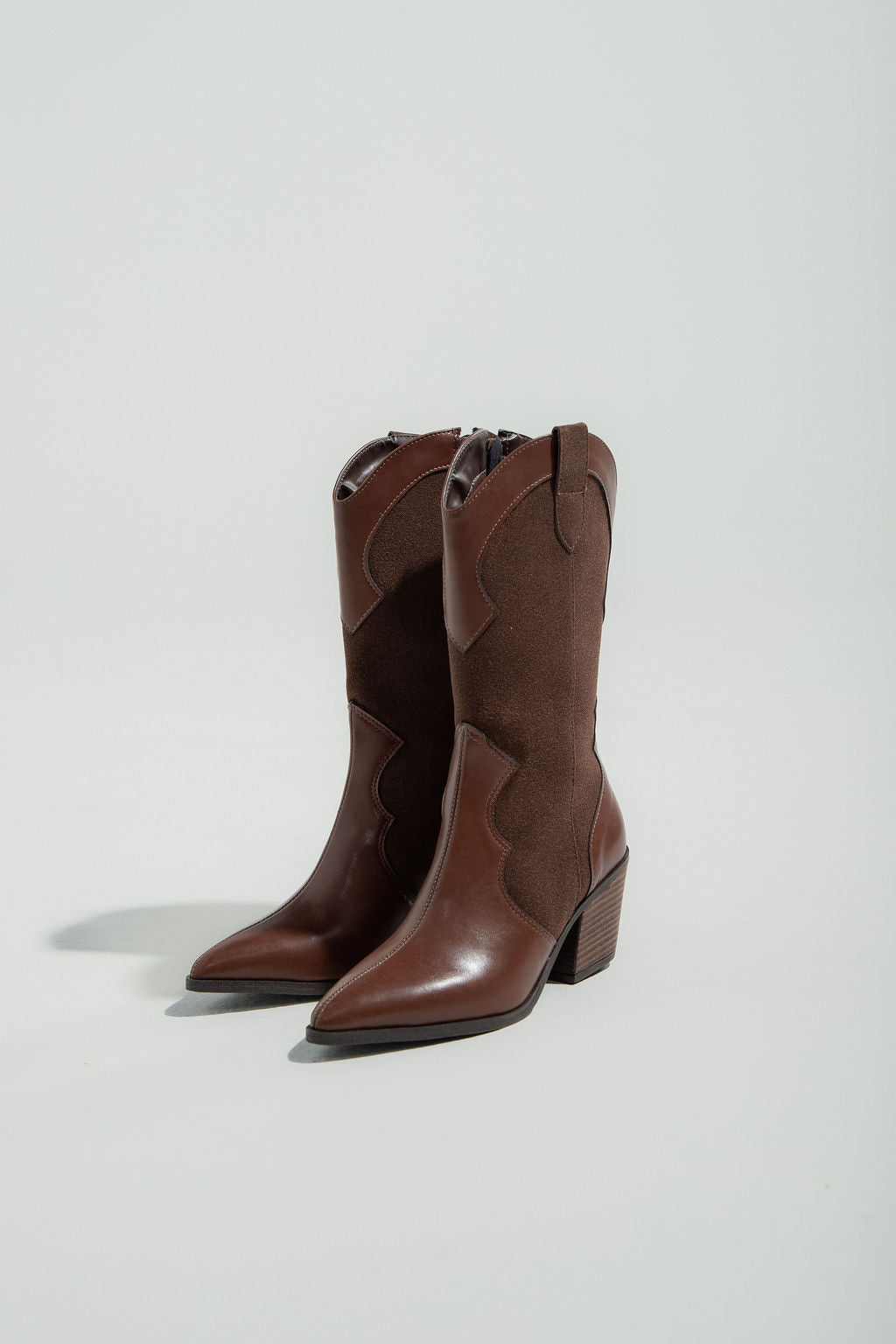 Bota Western Cano Médio Café