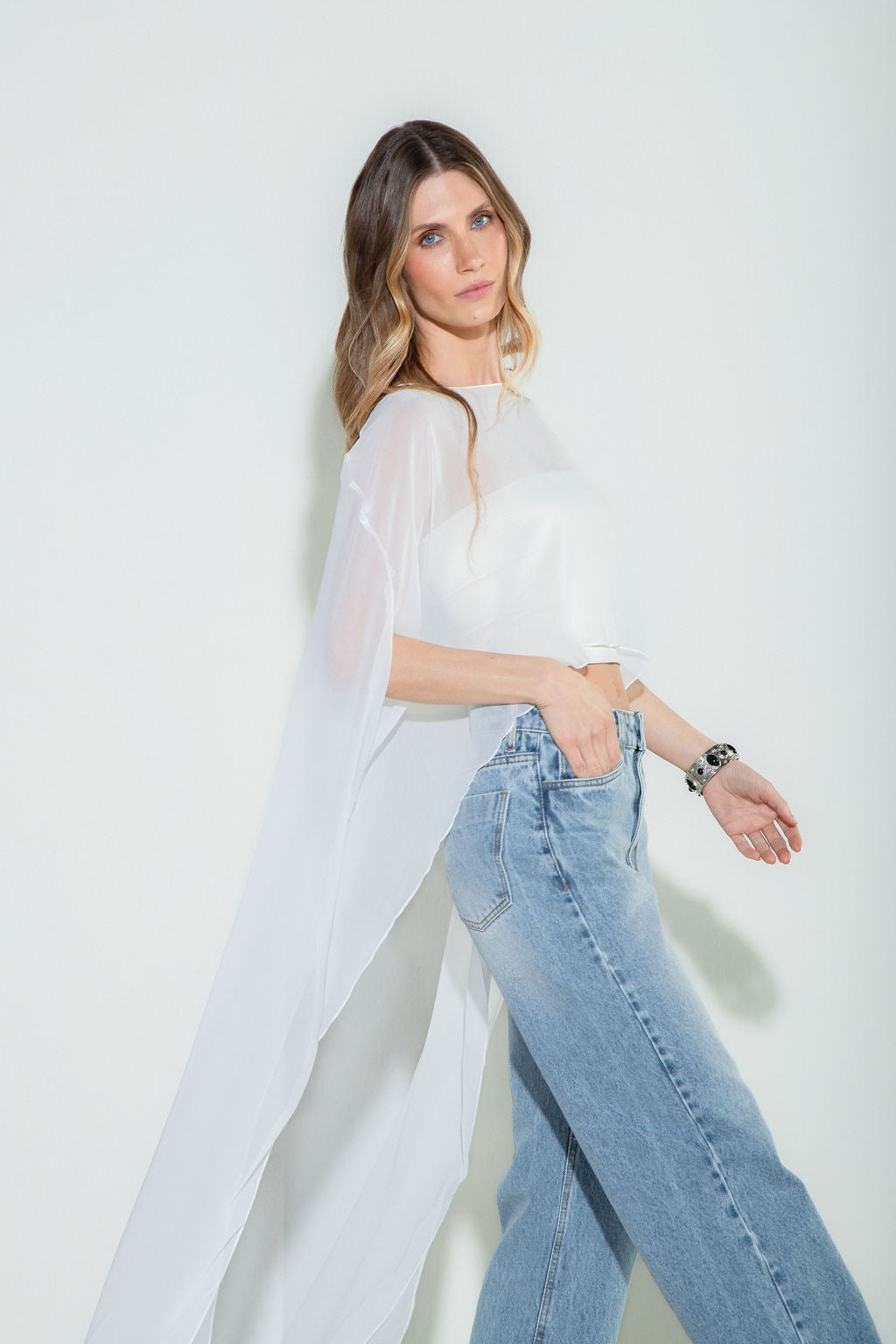 Calça Jeans Reta Clara