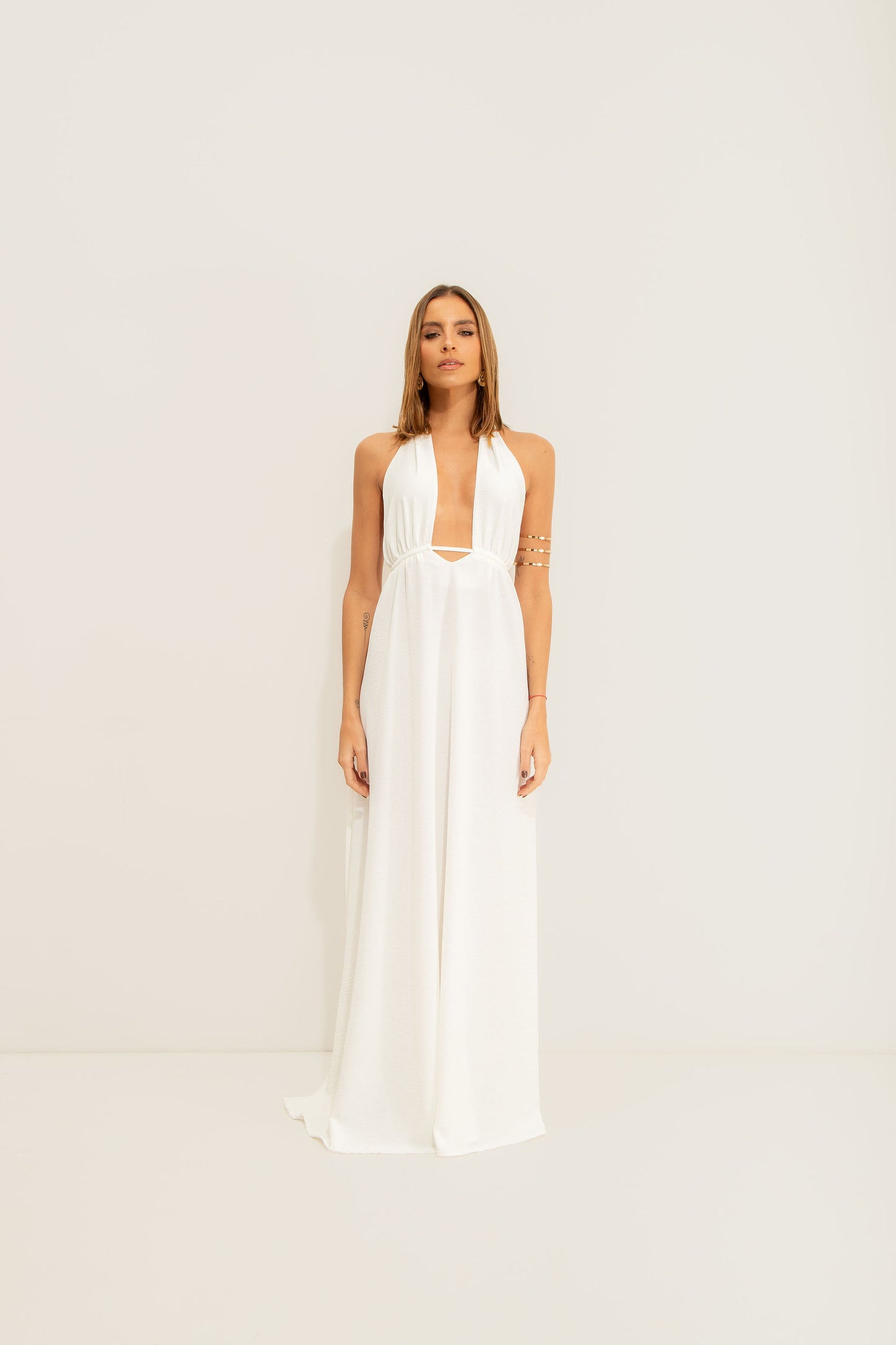 Vestido Grego Frente Única Branco