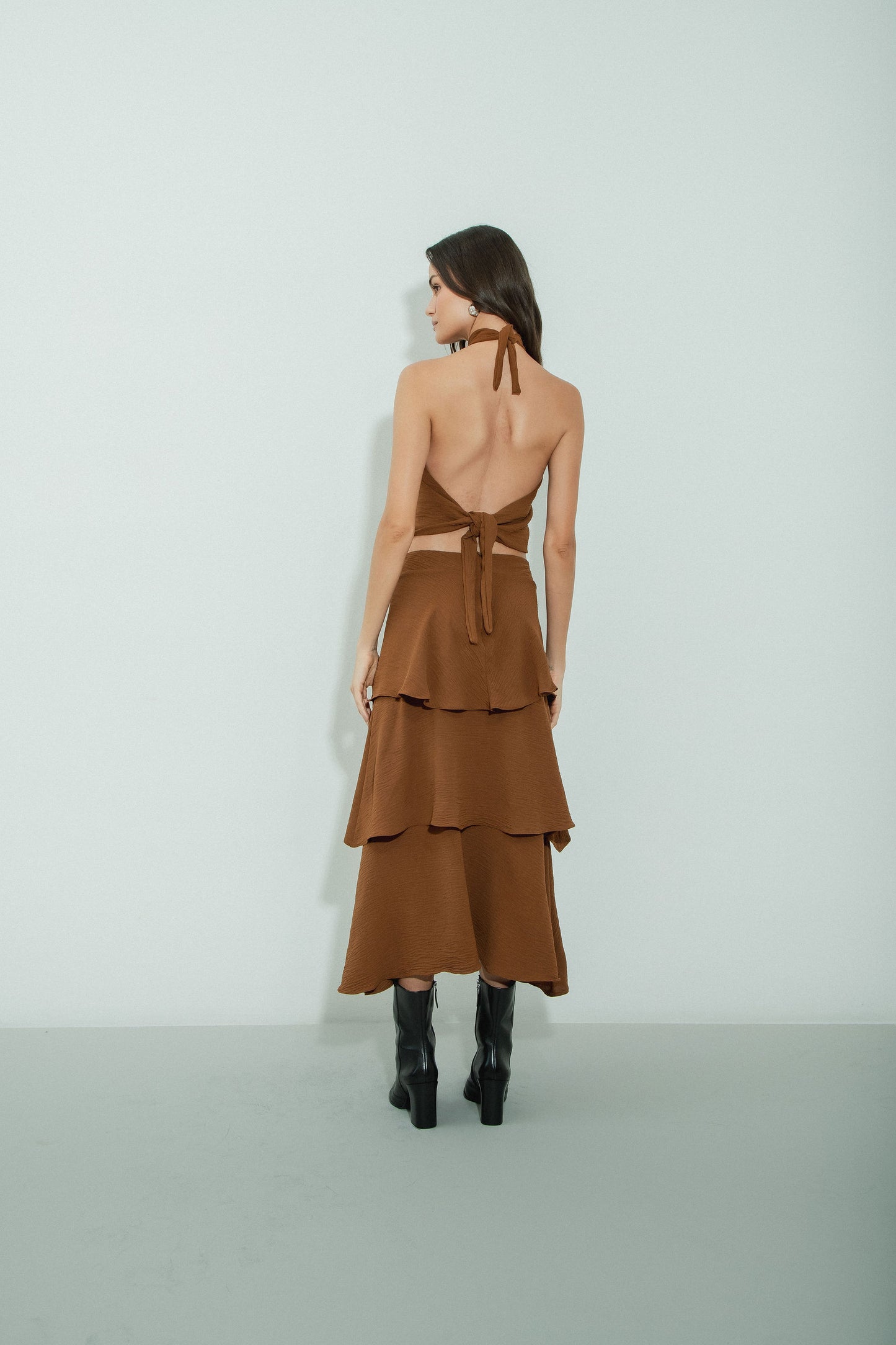 Blusa Frente Única Marrom