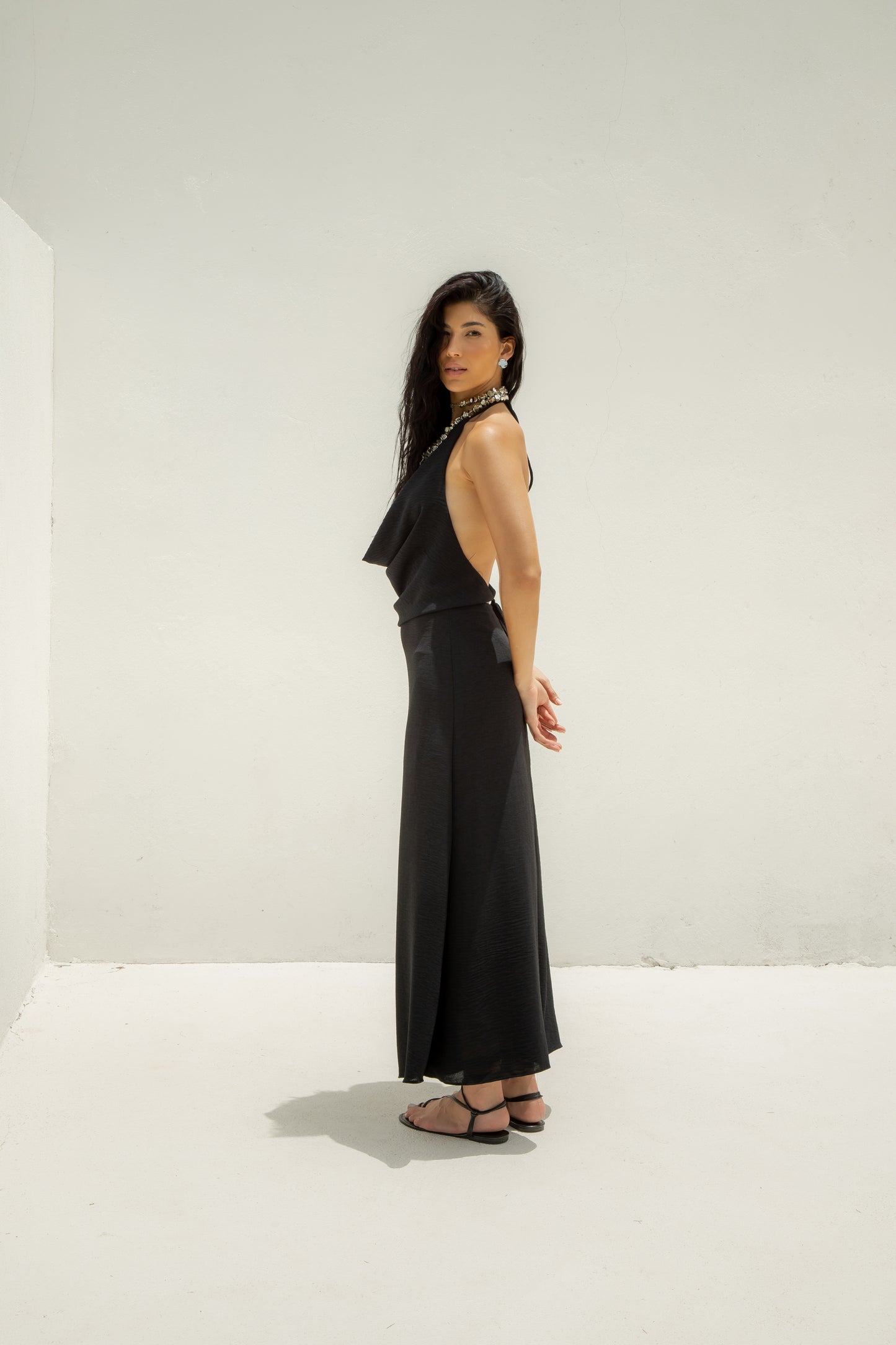 Saia Maxi Midi Preta