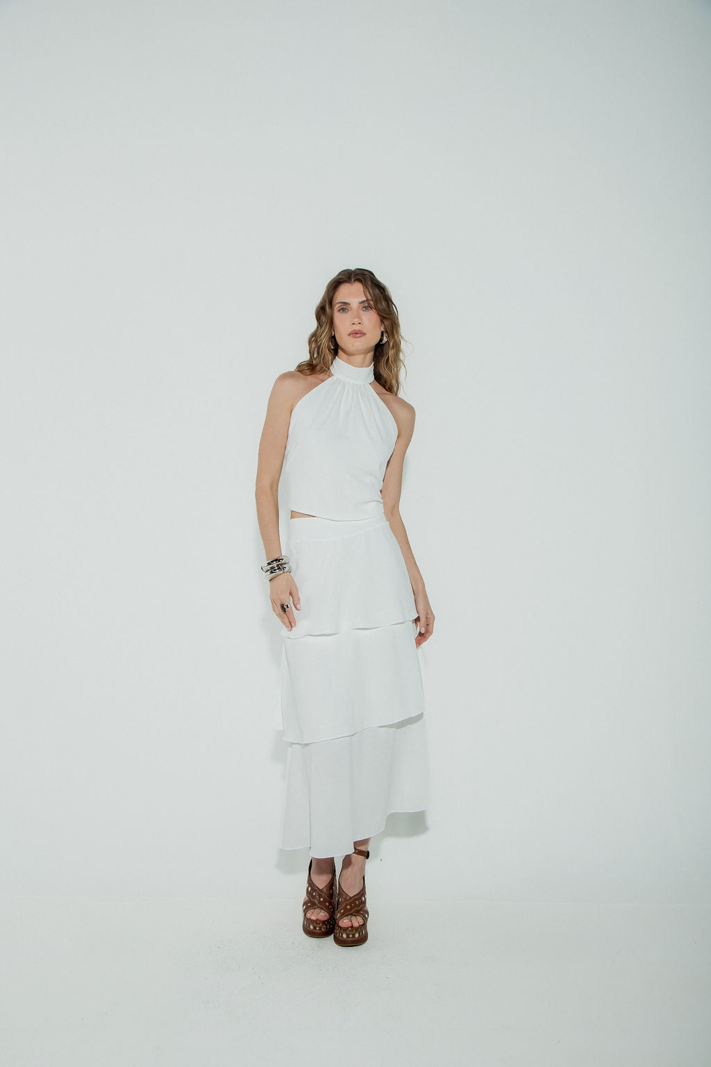 Saia Babados Off White