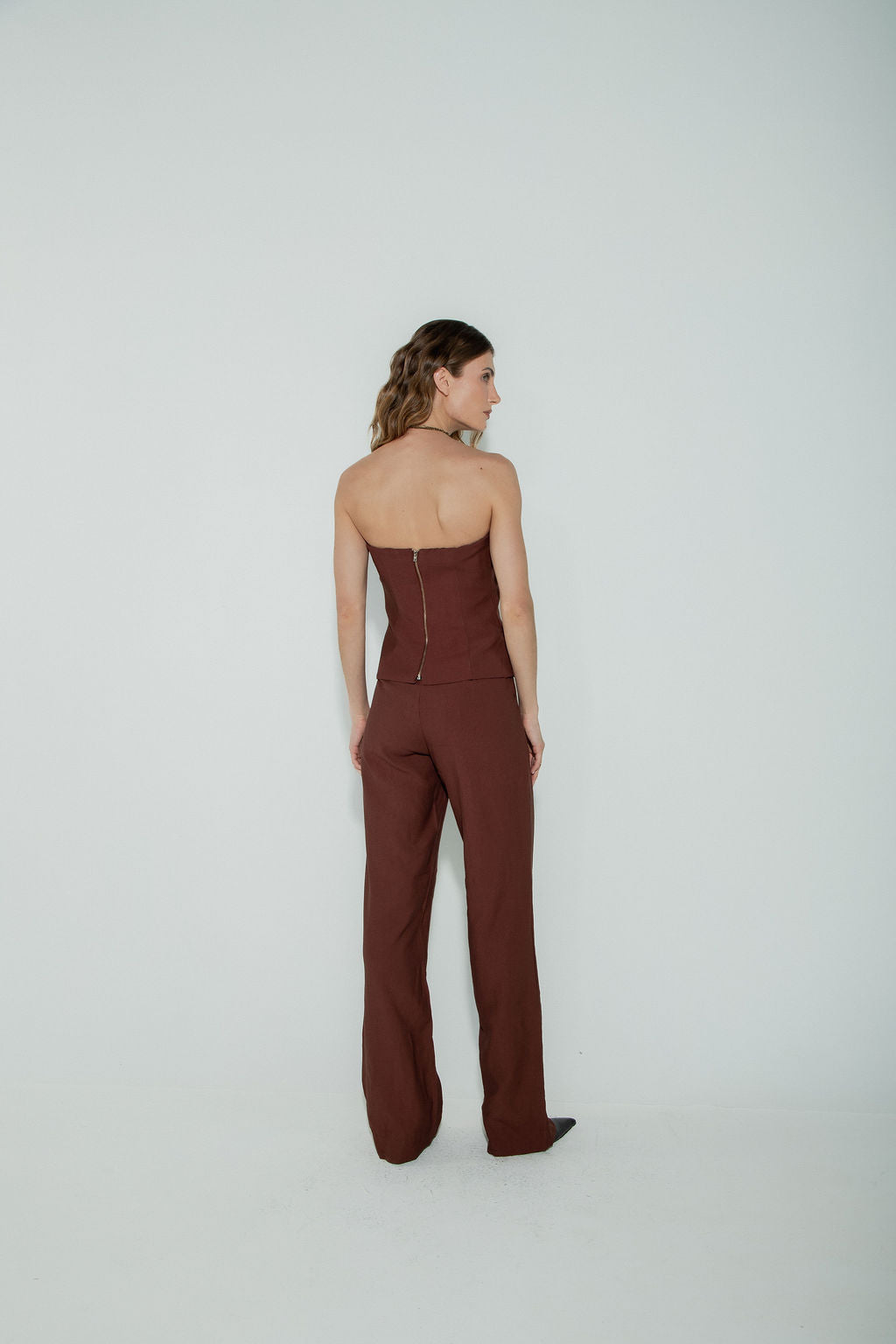 Calça Alfaiataria Marrom