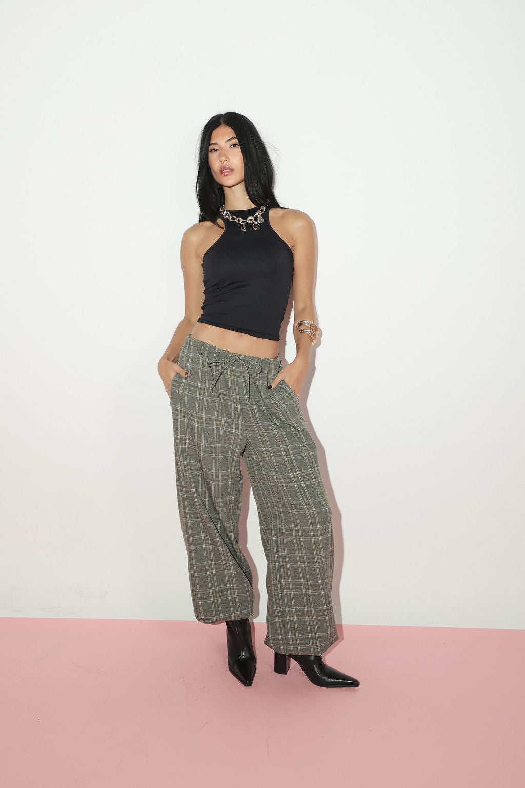 Calça Aladin Xadrez Verde