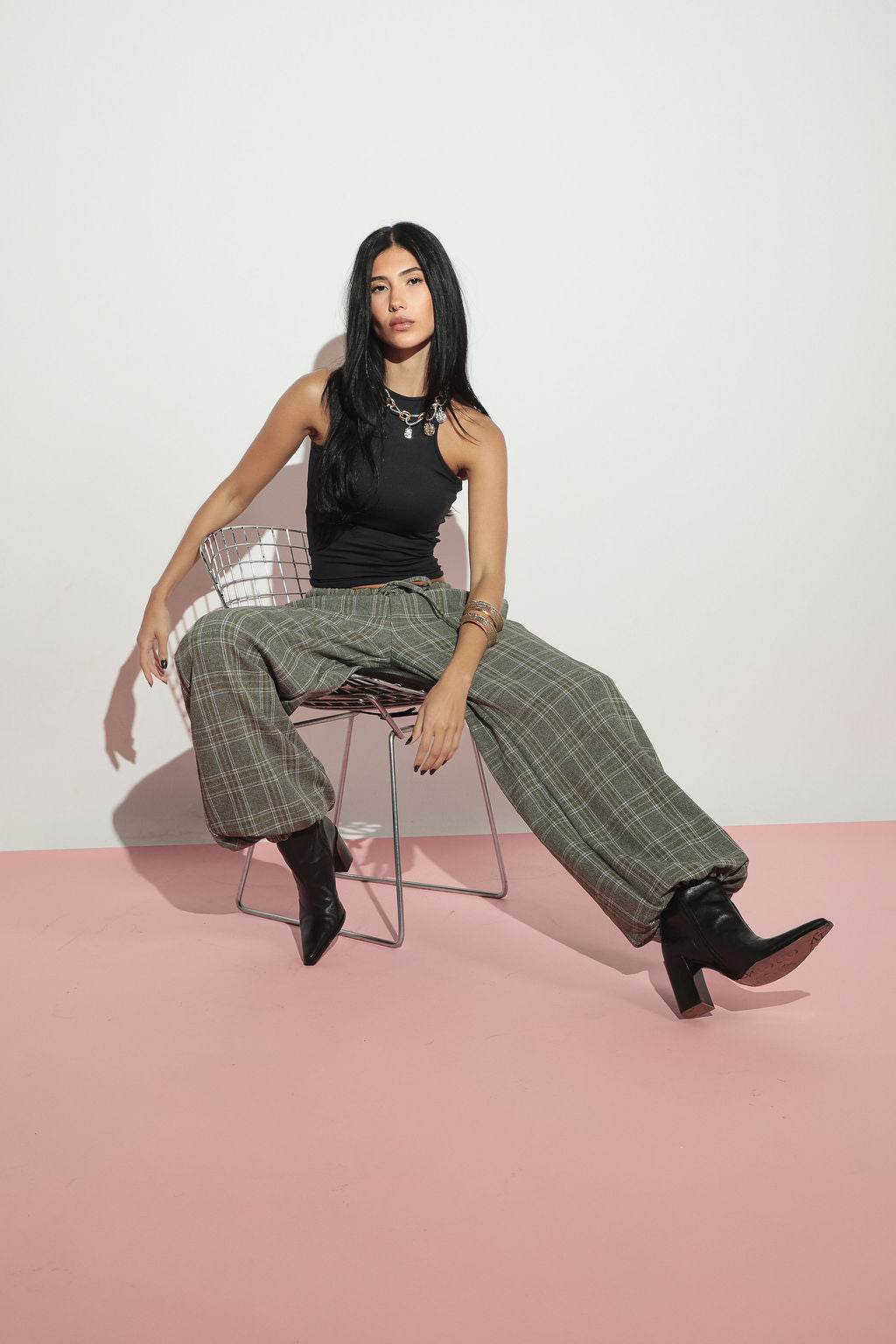 Calça Aladin Xadrez Verde