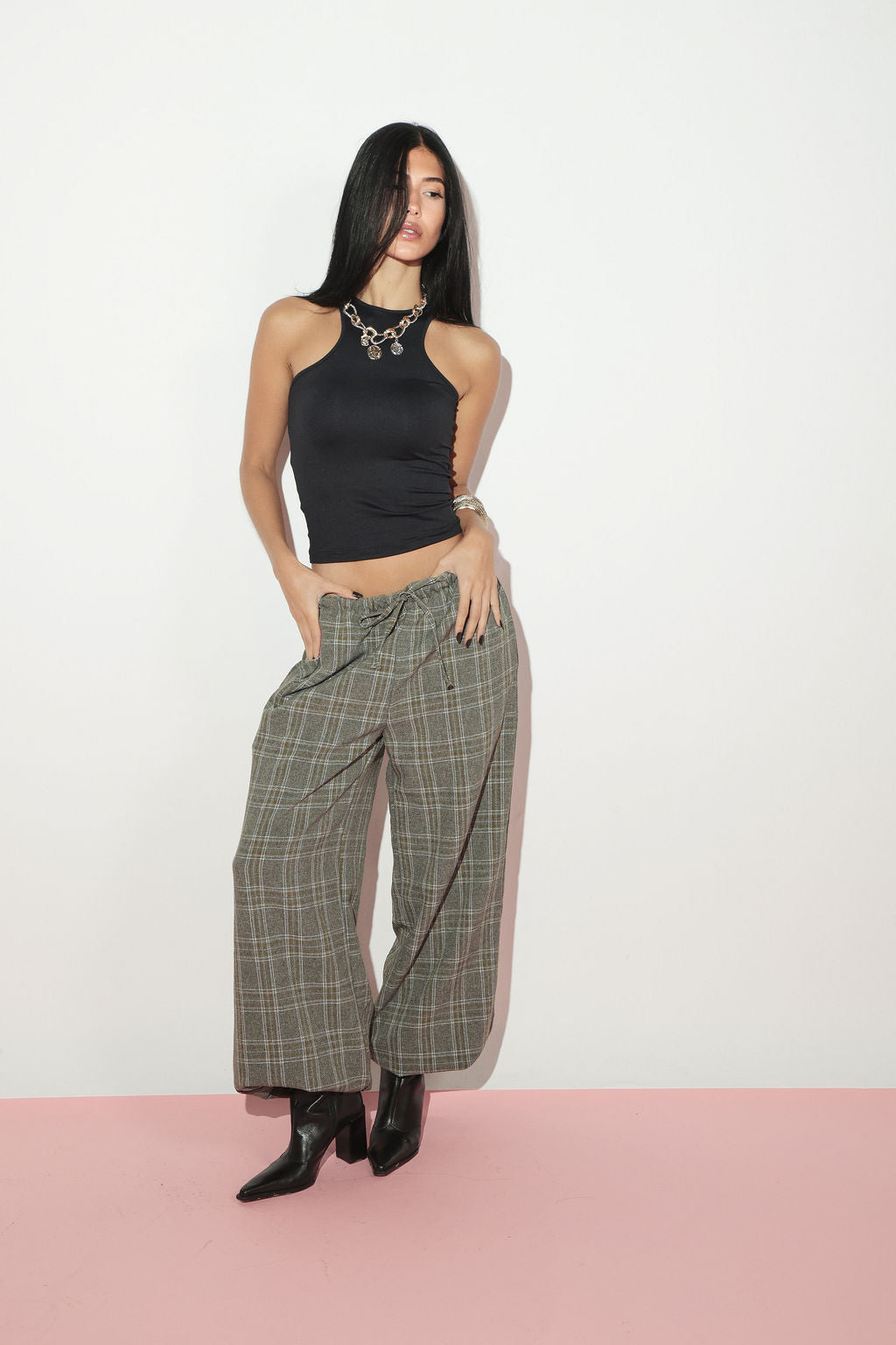 Calça Aladin Xadrez Verde