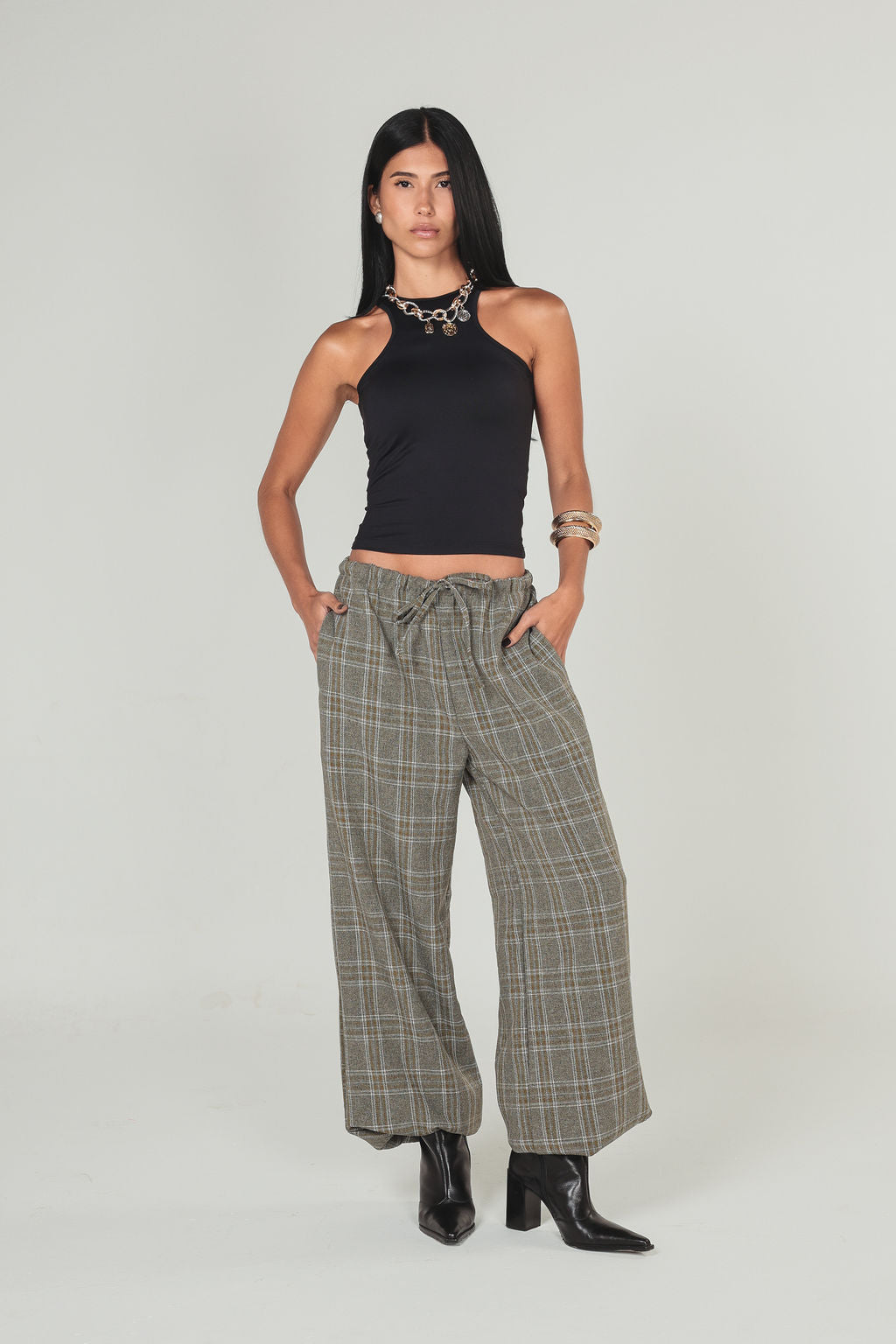 Calça Aladin Xadrez Verde