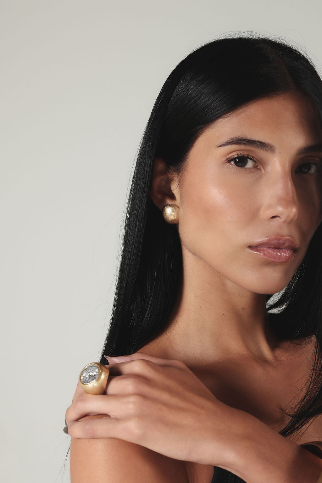 Anel Medalha Dourado
