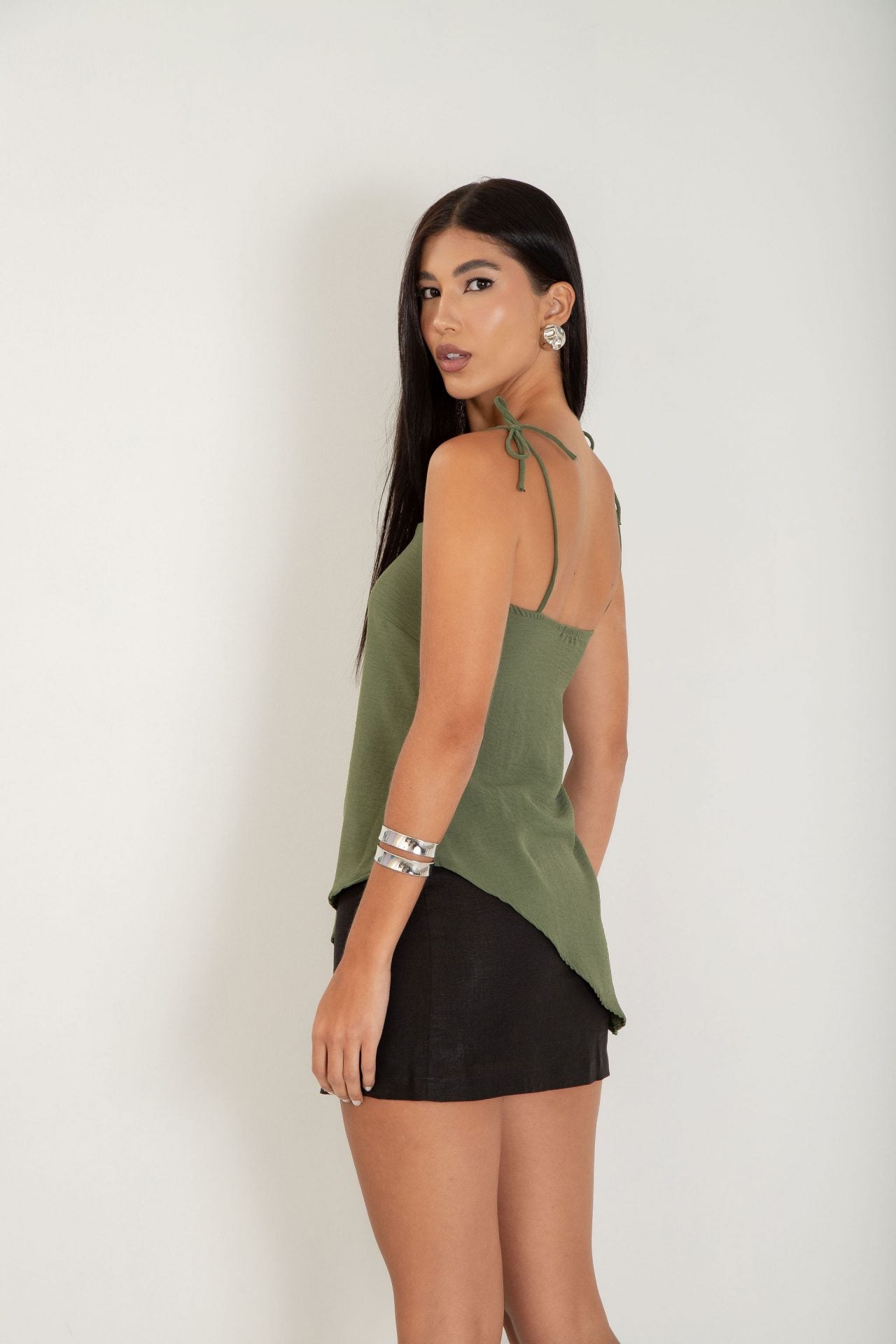 Blusa Assimétrica Alcinha Verde (1)