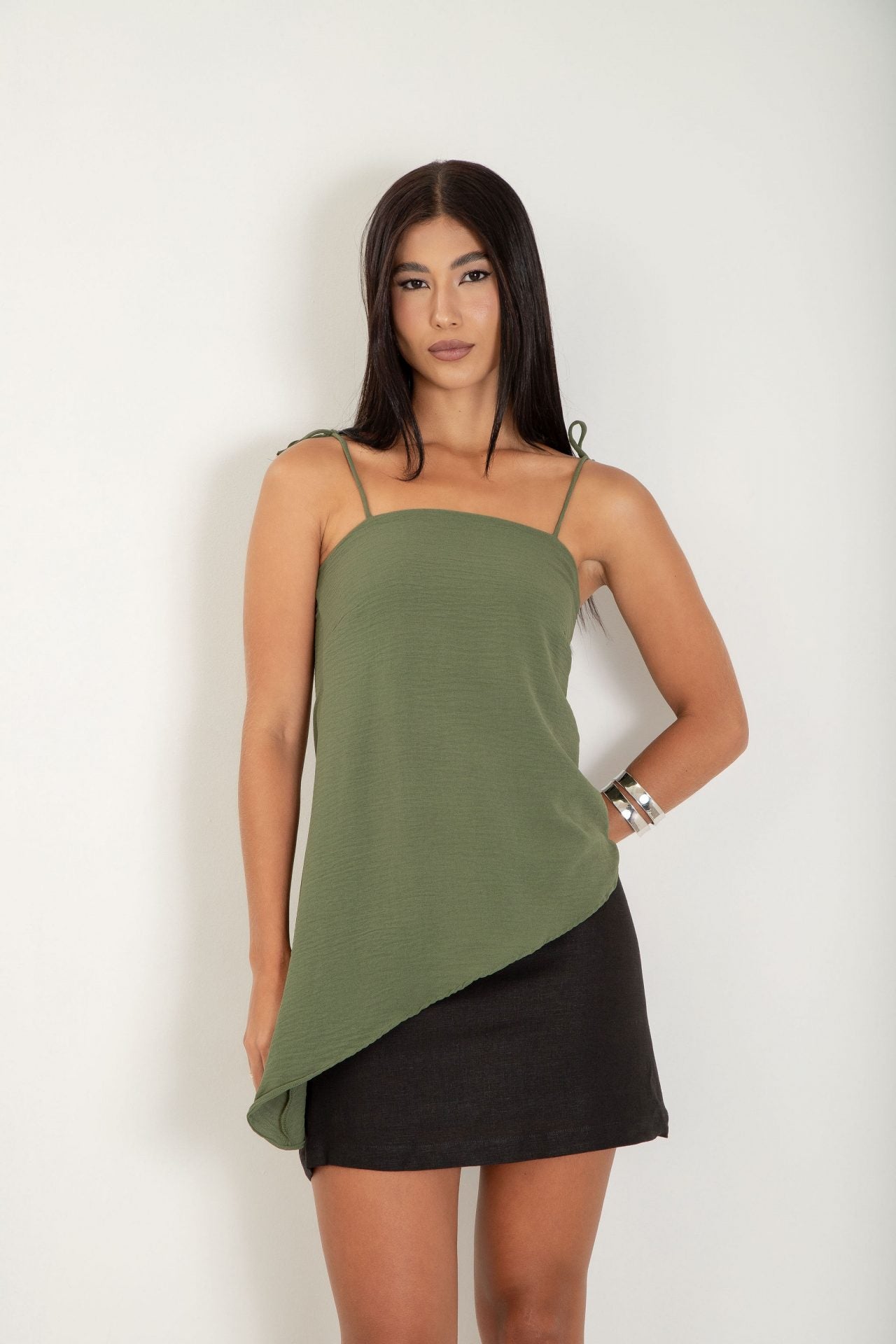 Blusa Assimétrica Alcinha Verde (2)