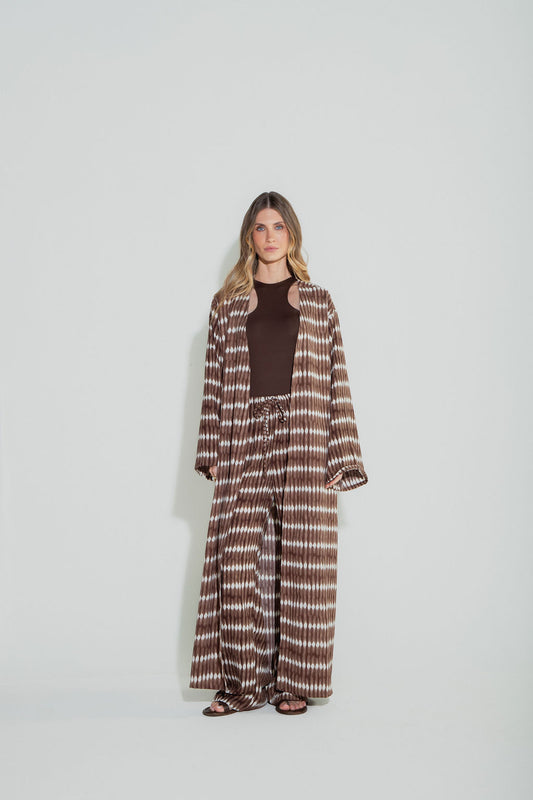 Kimono Tie Dye Marrom