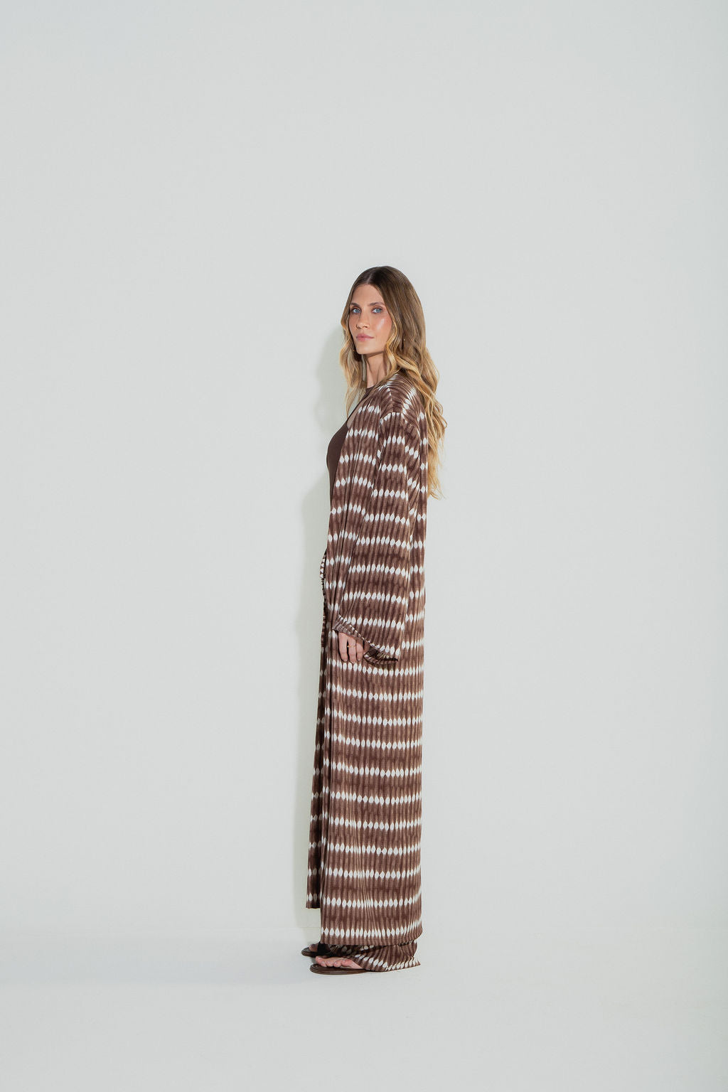 Kimono Tie Dye Marrom