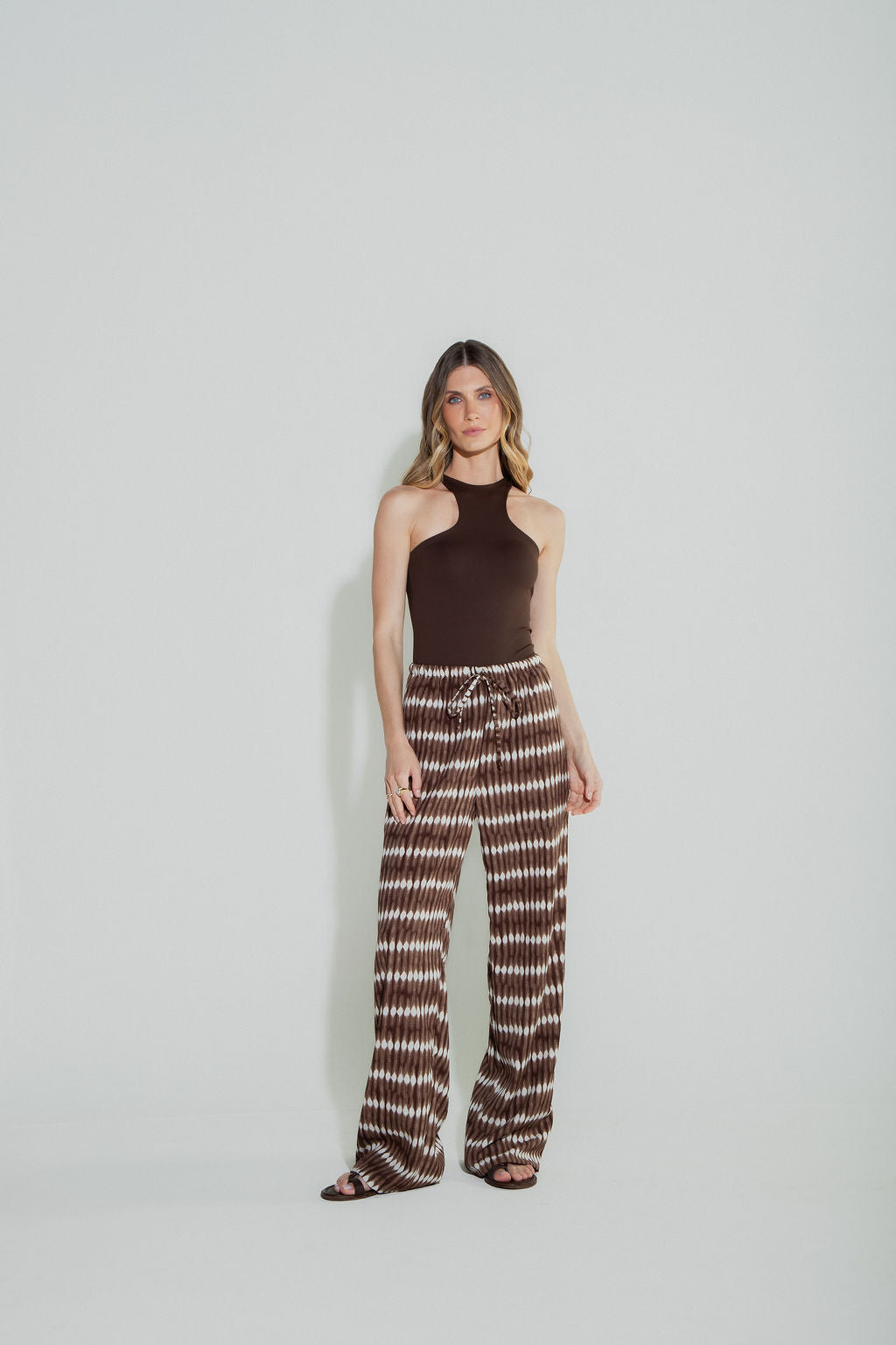 Calça Tie Dye Marrom