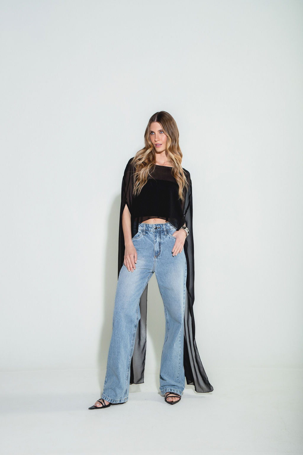 Calça Jeans Reta Clara