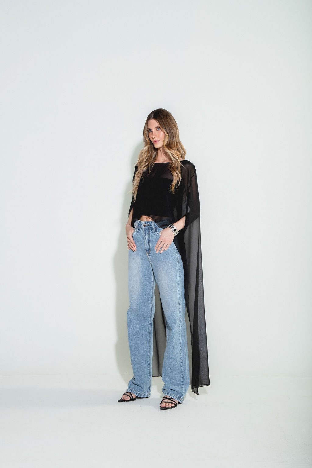 Calça Jeans Reta Clara