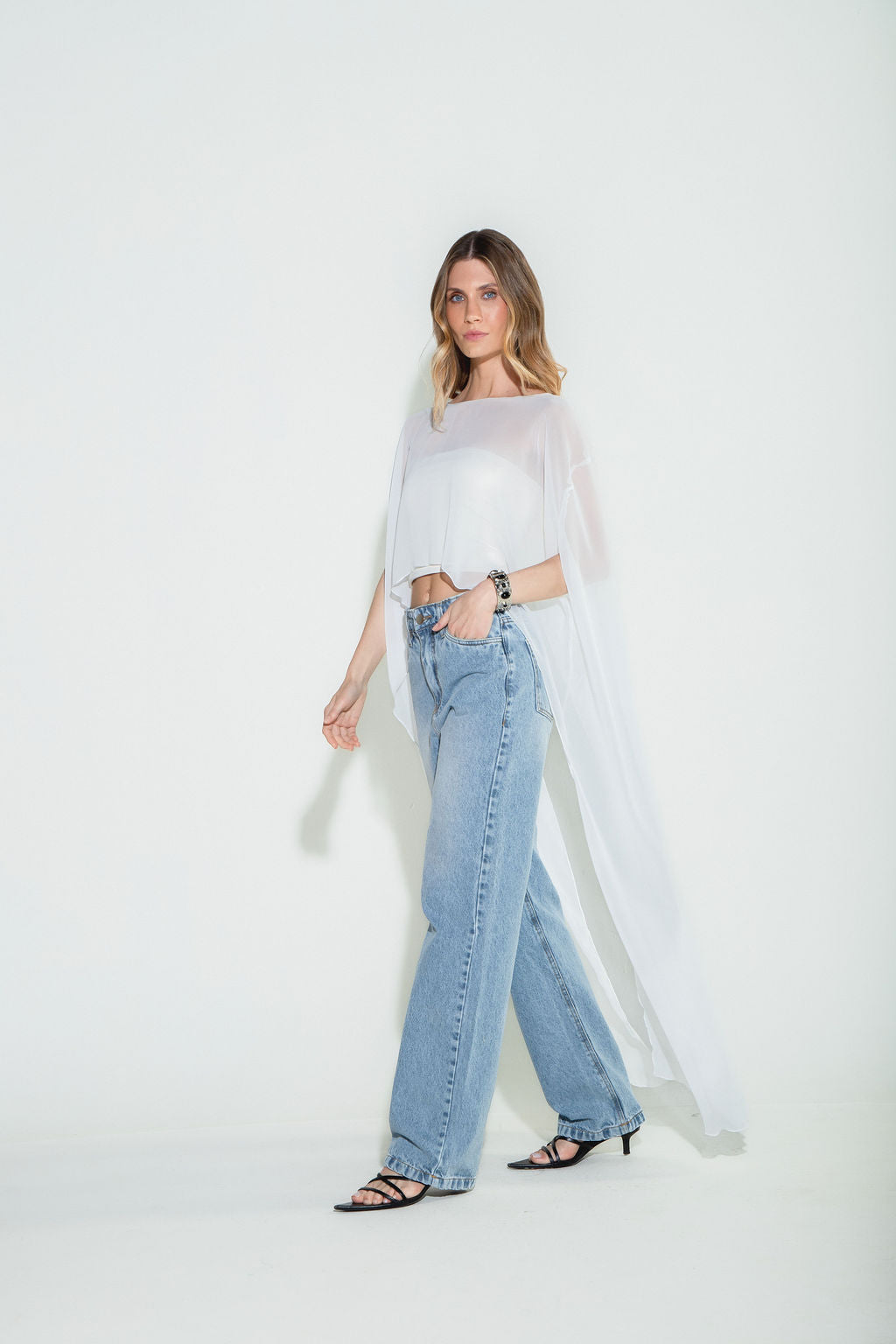 Calça Jeans Reta Clara