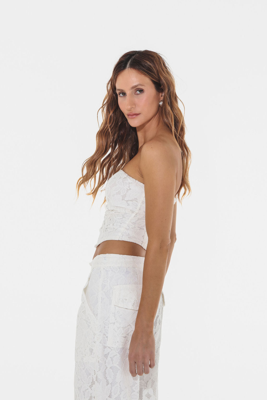 Corset Renda Off White