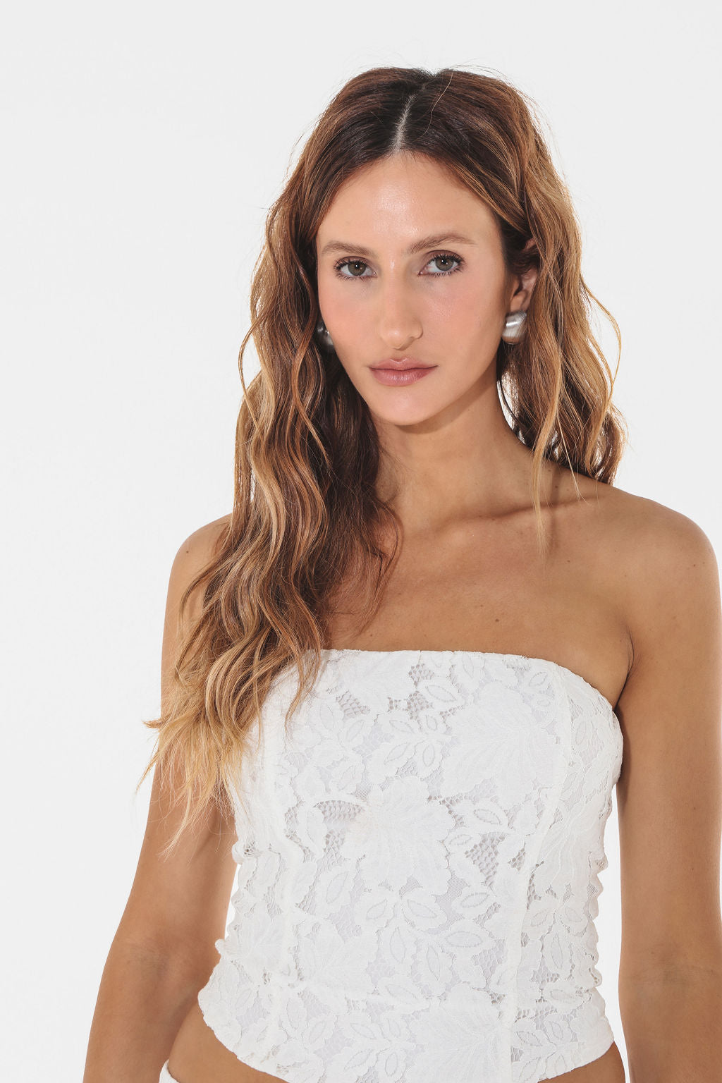 Corset Renda Off White