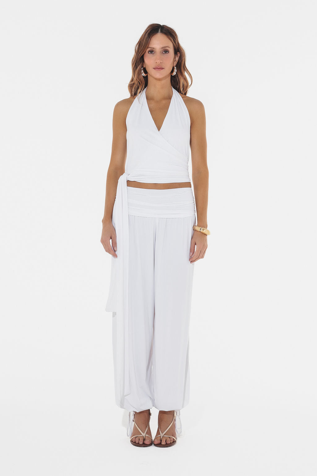 Blusa Amarração Malha Branco