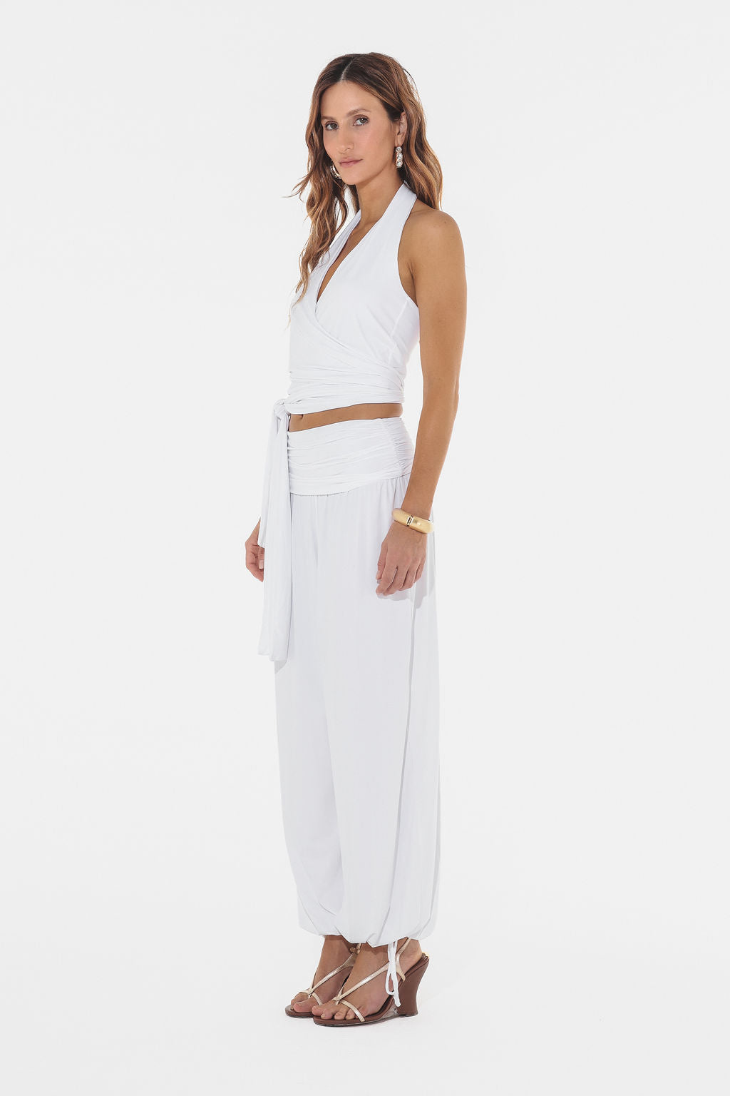 Blusa Amarração Malha Branco