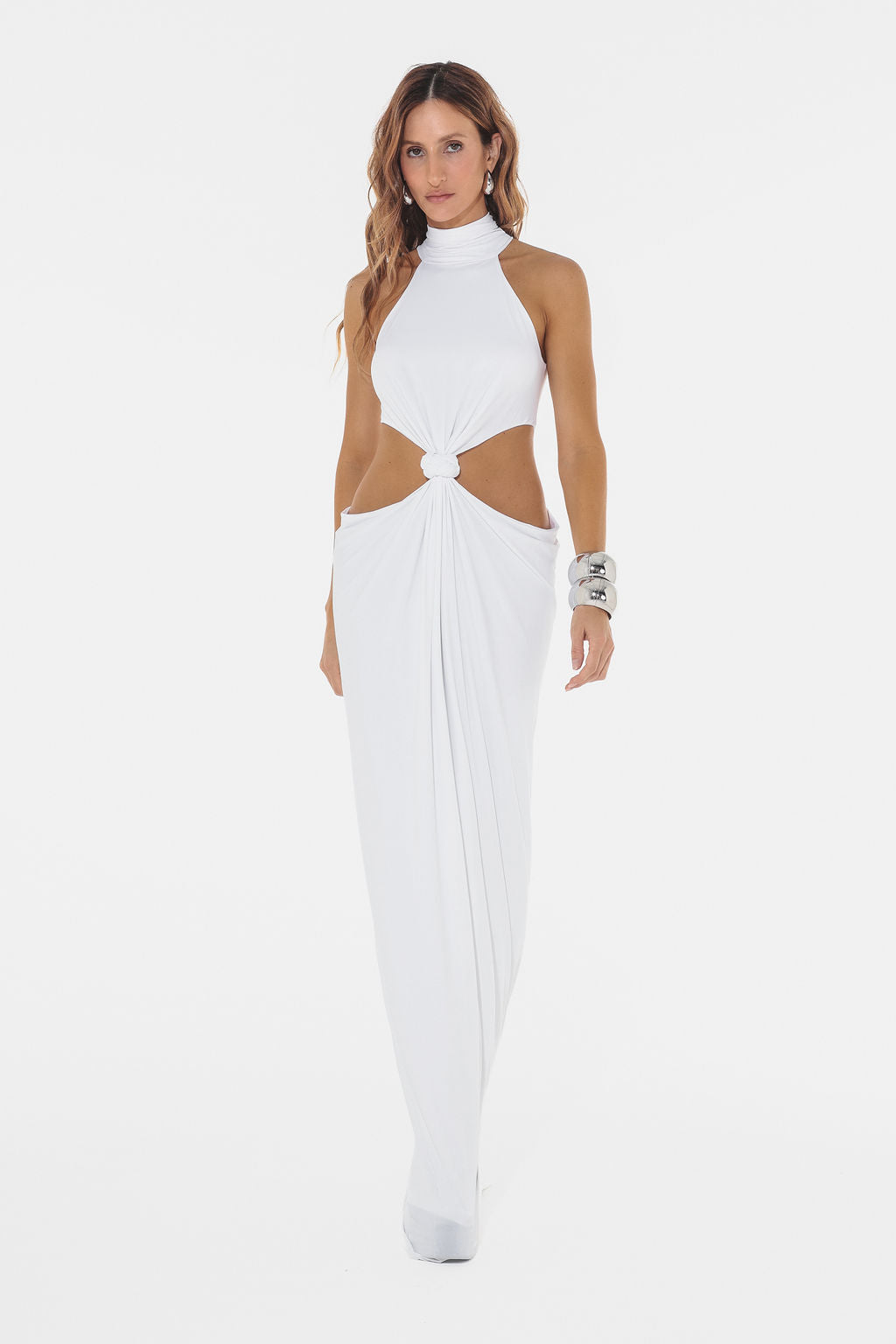 Vestido Cut Out Nadador Branco