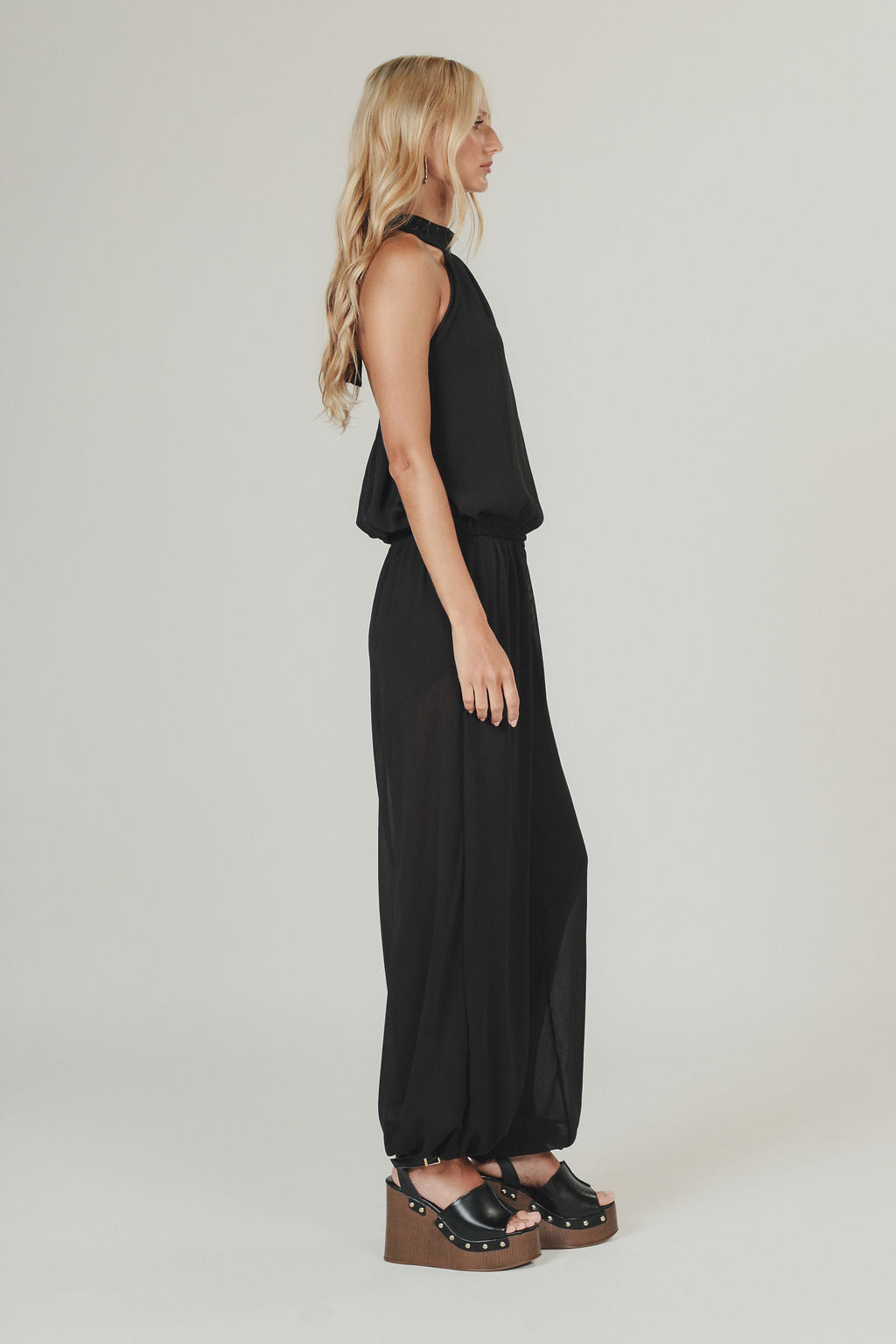 Calça Aladin Chiffon Preto