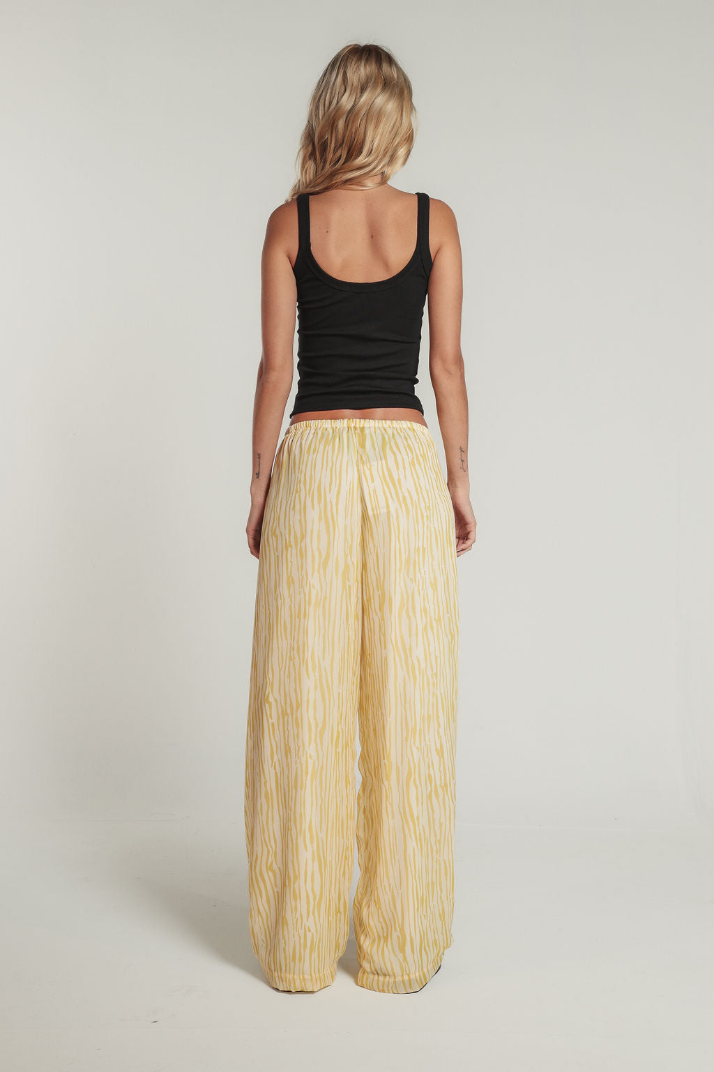Calça Print Amarela