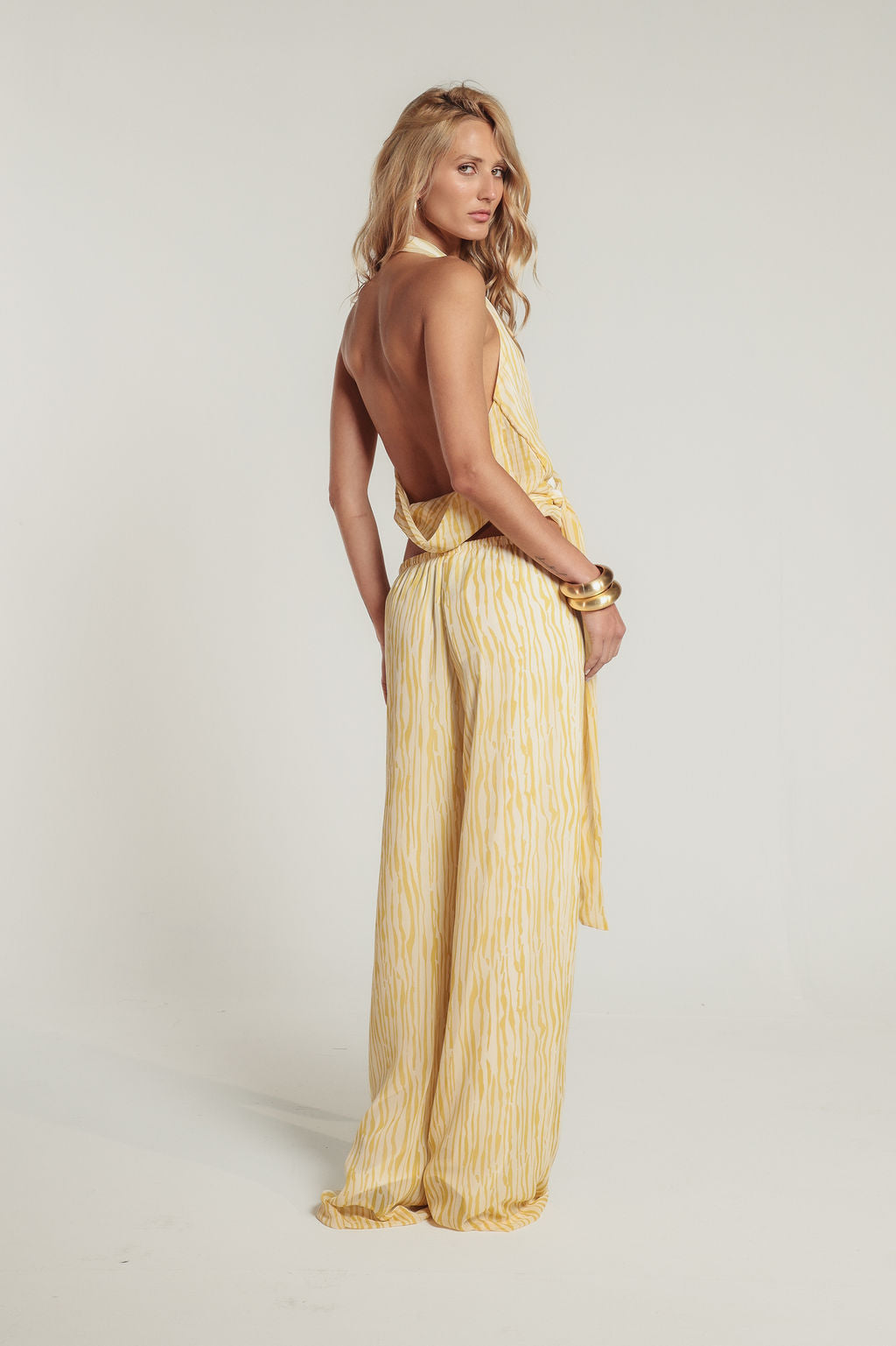 Calça Print Amarela