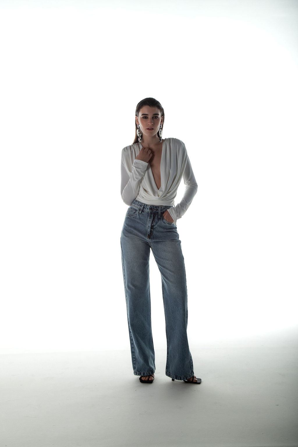Calça Jeans Reta Clara