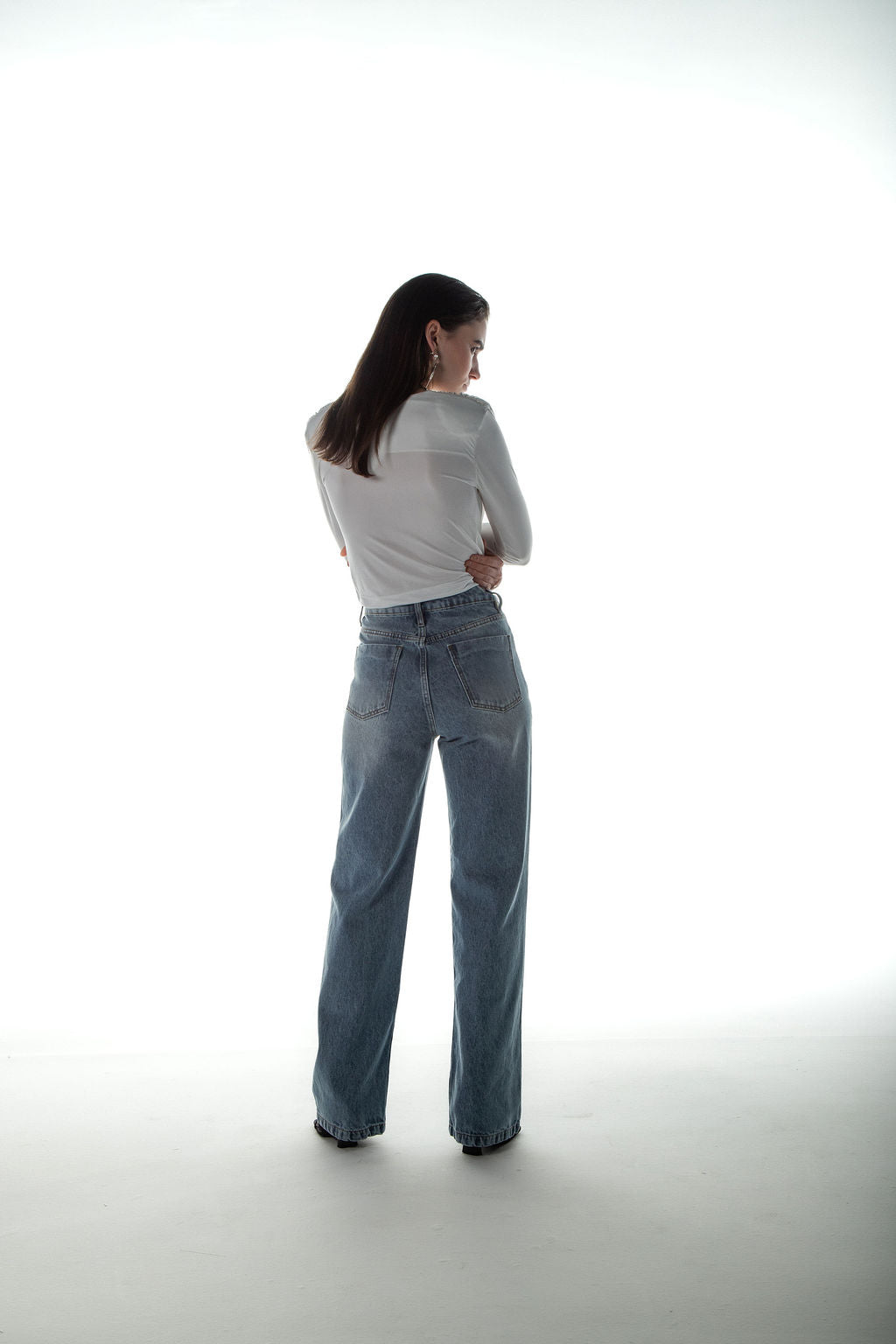 Calça Jeans Reta Clara