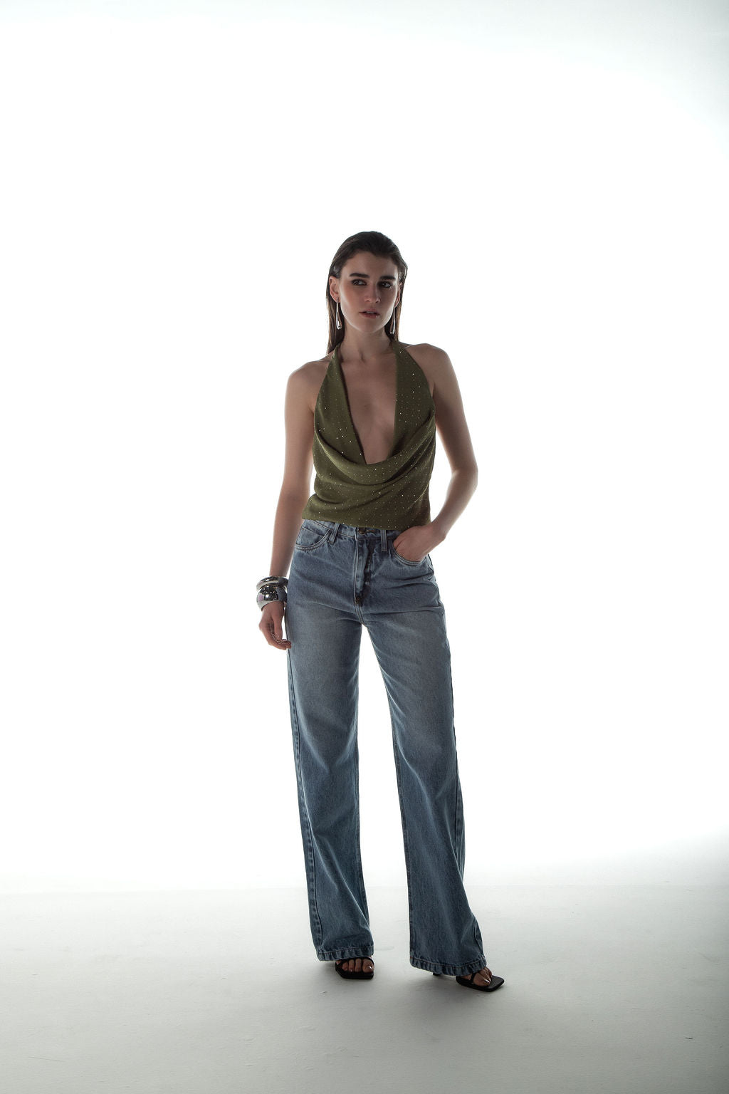 Calça Jeans Reta Clara