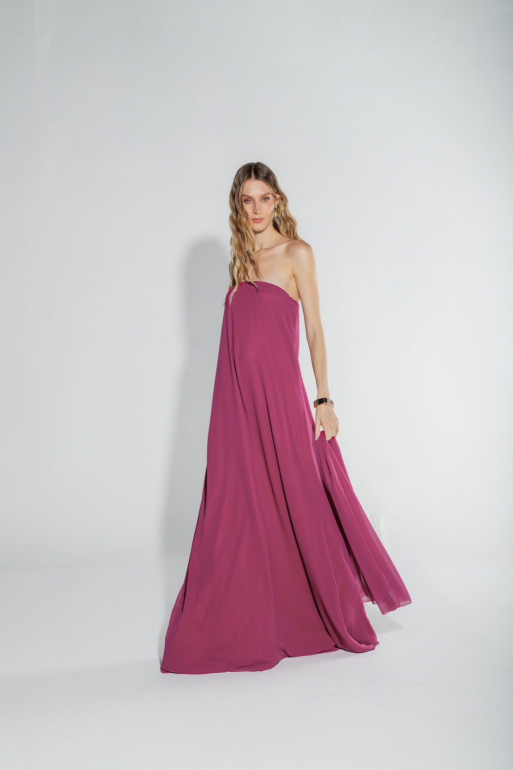 Vestido Tomara Que Caia Fúcsia