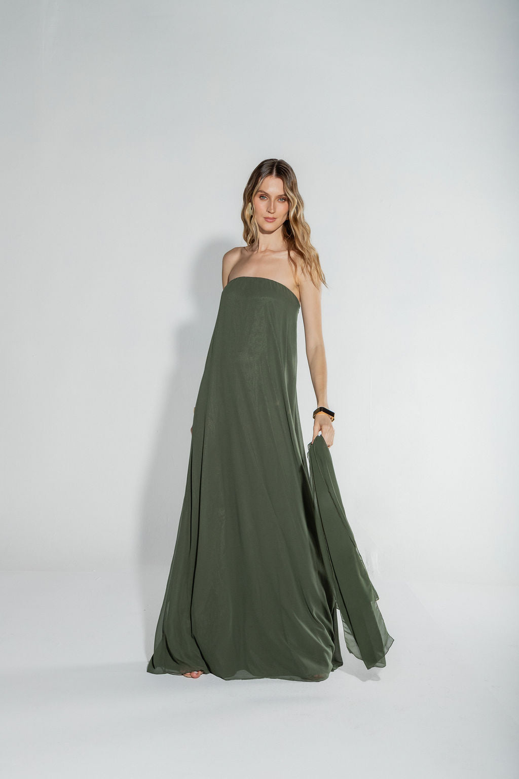 Vestido Tomara Que Caia Verde