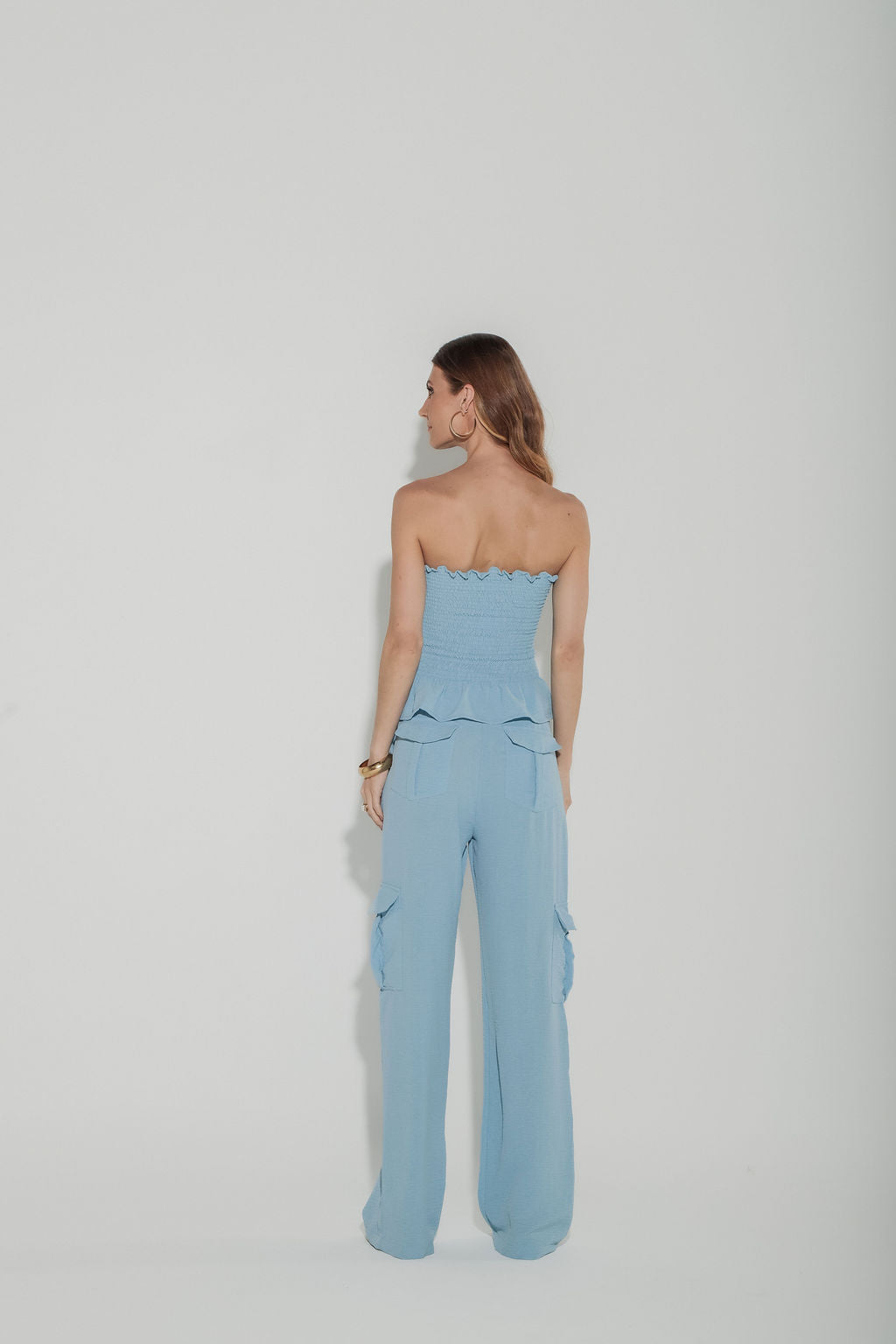 Calça Cargo Azul