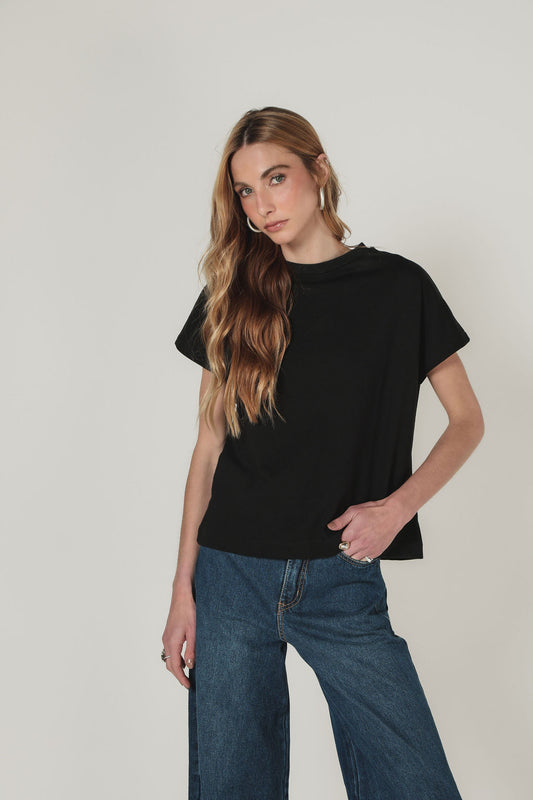 T-shirt Algodão Egípcio Preto