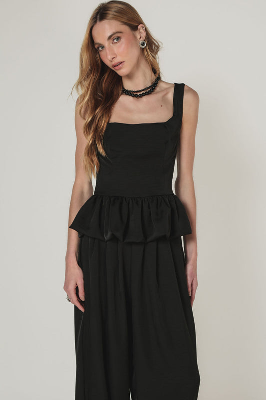Blusa Peplum Preta