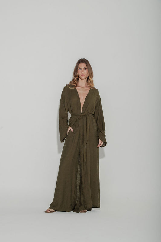 Kimono Jacquard Verde