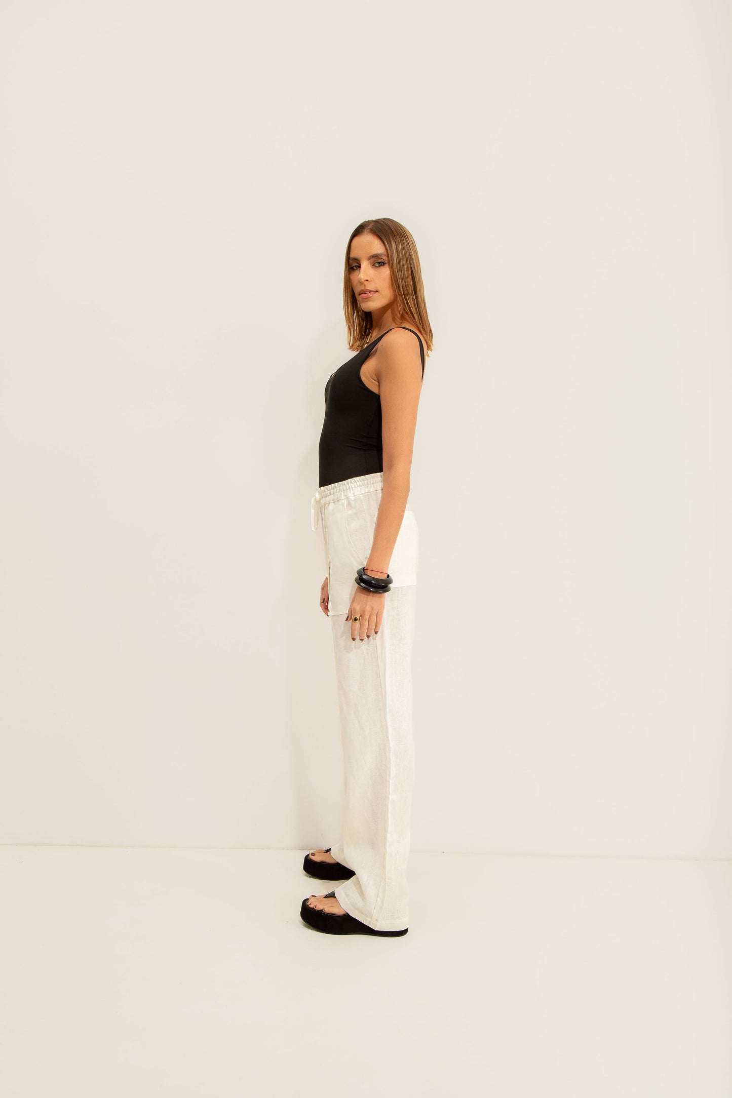 Pantalona Linho Off White