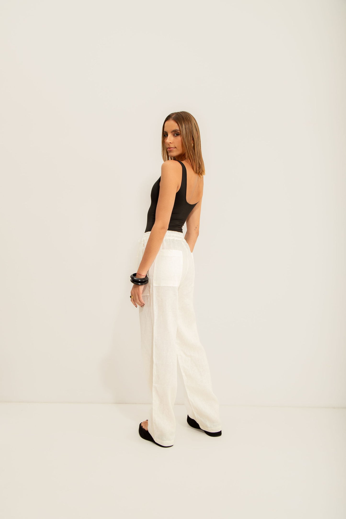 Pantalona Linho Off White