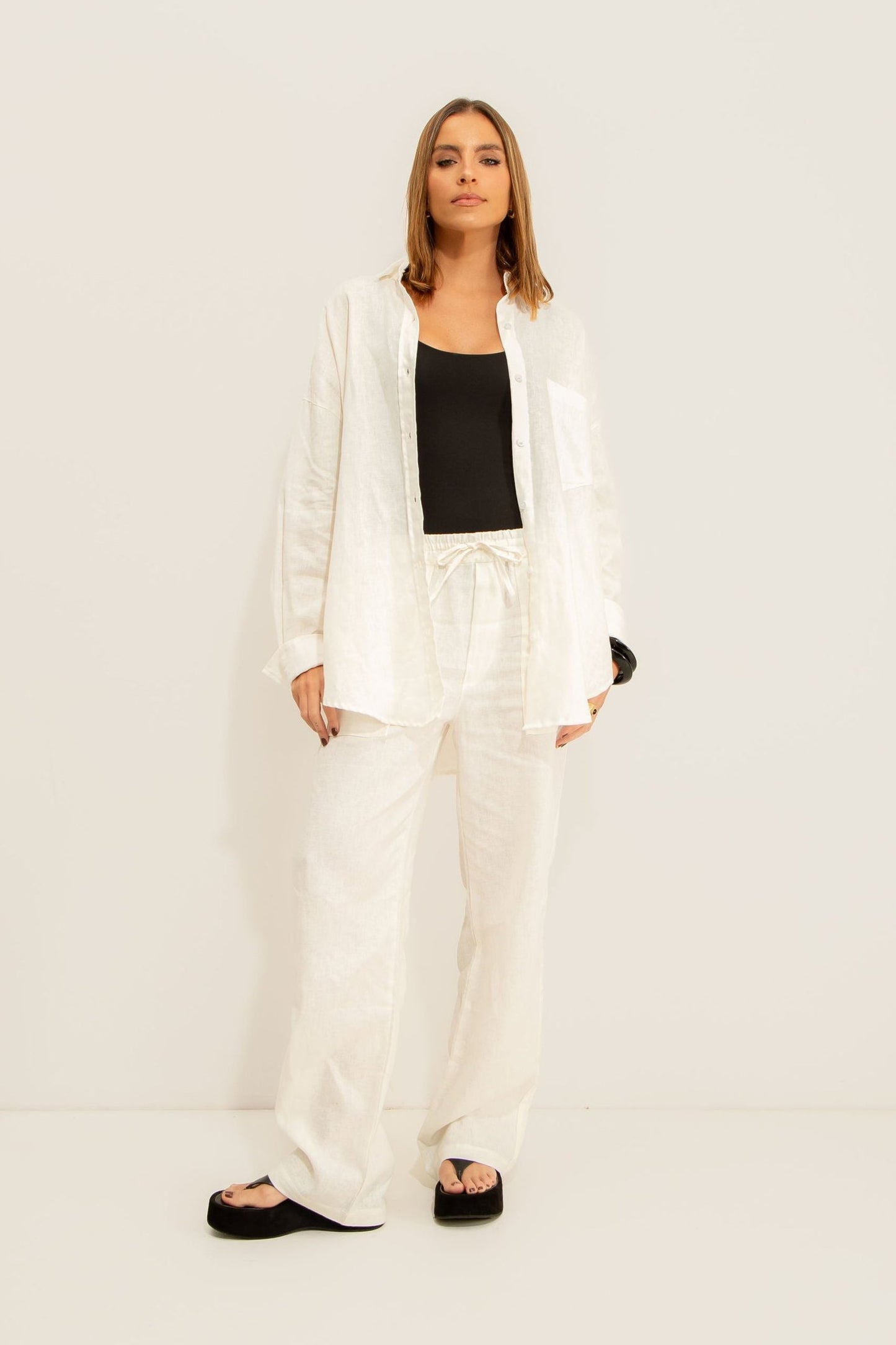 Pantalona Linho Off White