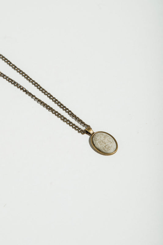 Colar Ouro Velho Medalha Off White