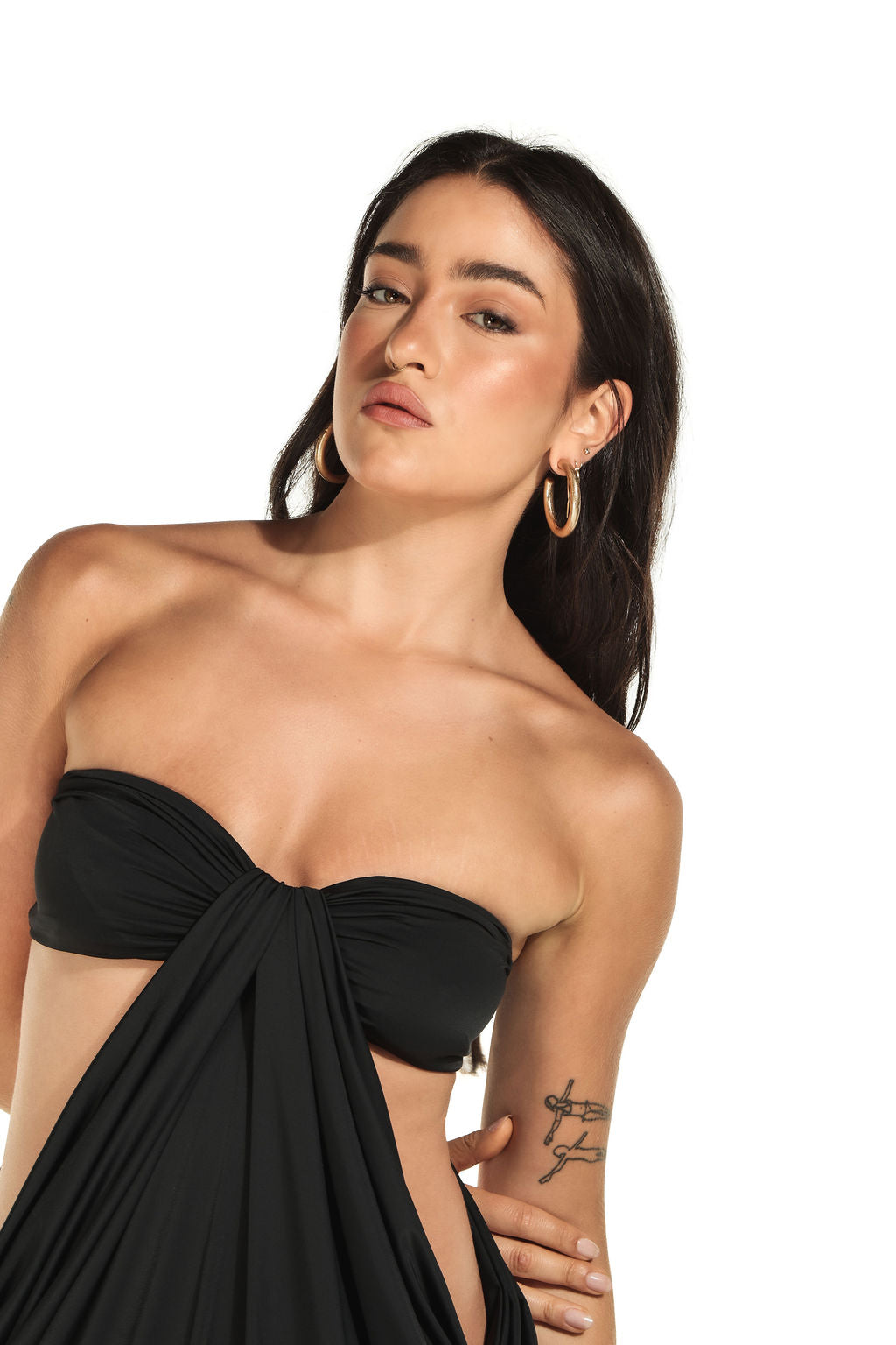 Vestido Cut Out Curto Preto