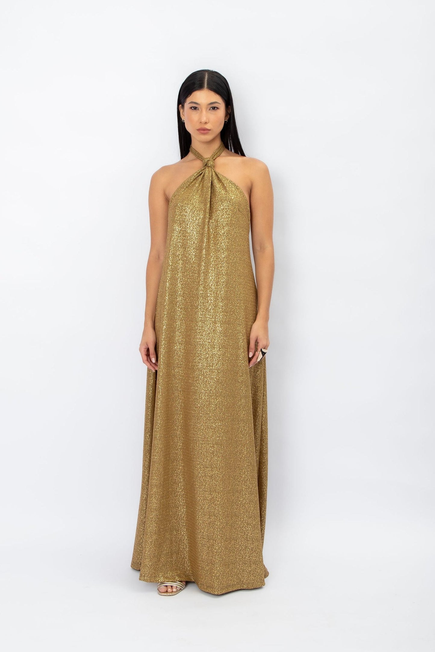 Vestido Frente Única Dourado