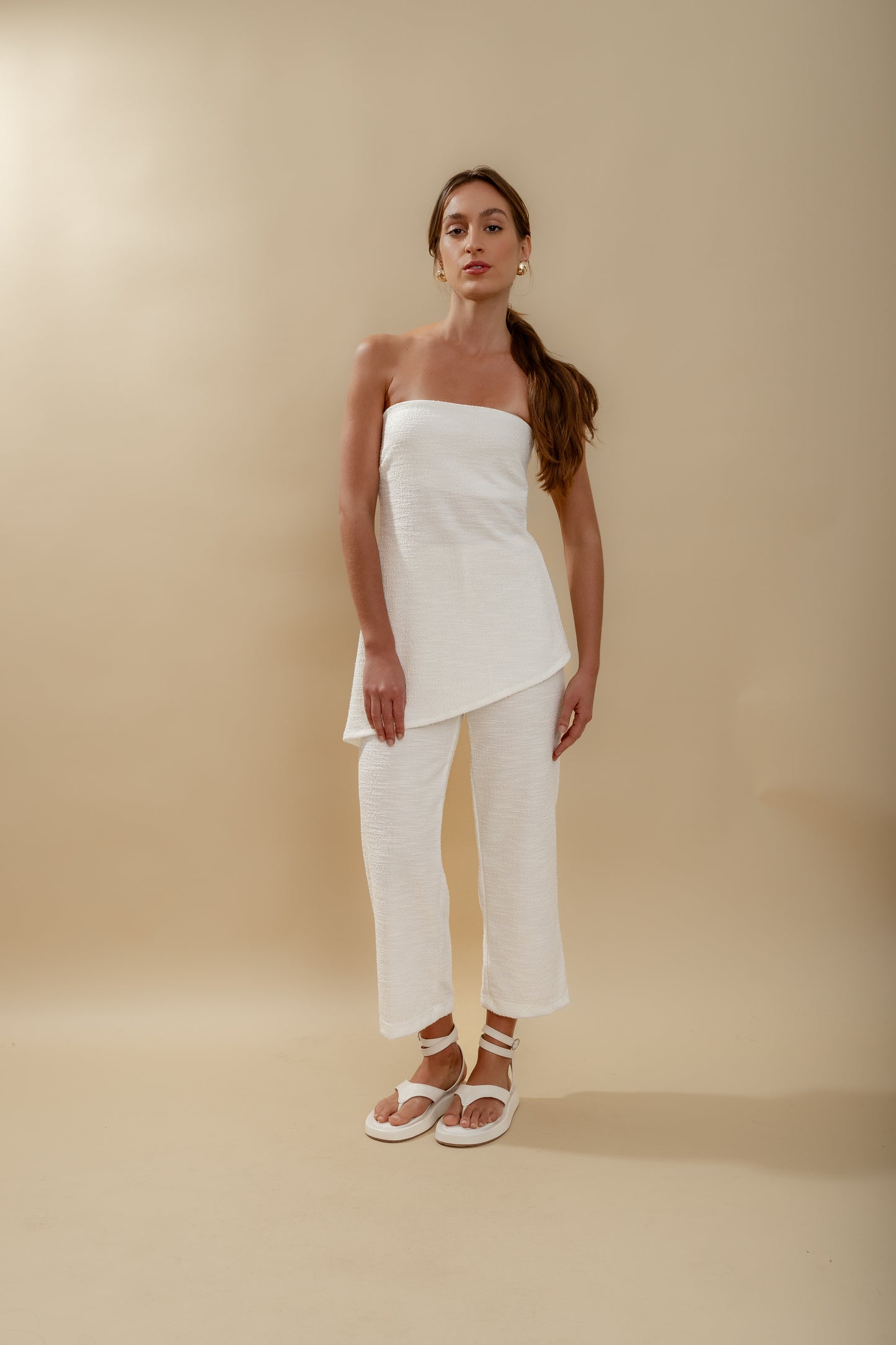 Conjunto Malha Off-White | Blusa + Calça