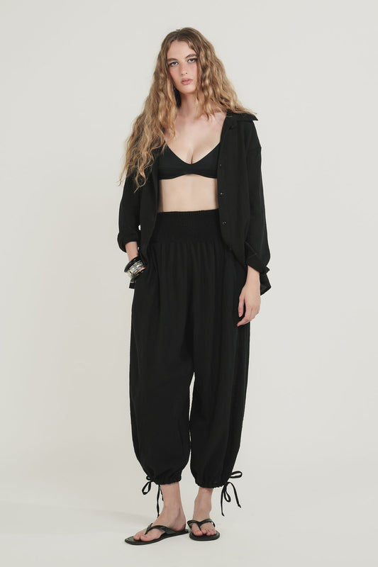 Calça Lastex Rustic Bali Preto