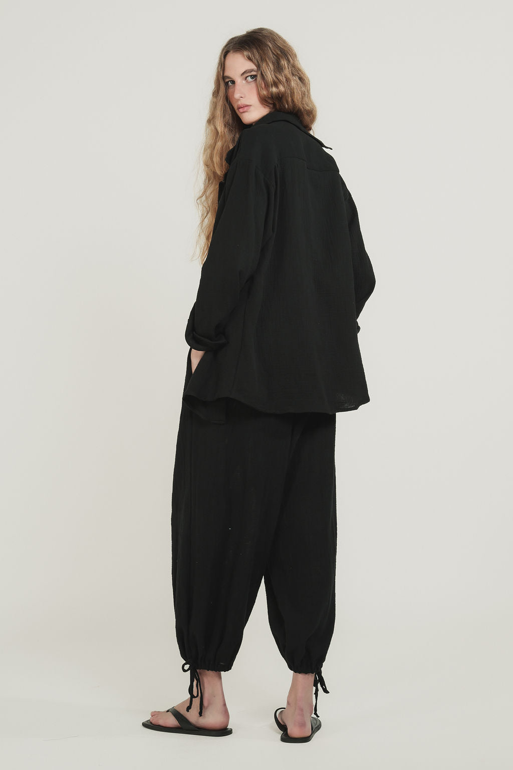 Calça Lastex Rustic Bali Preto