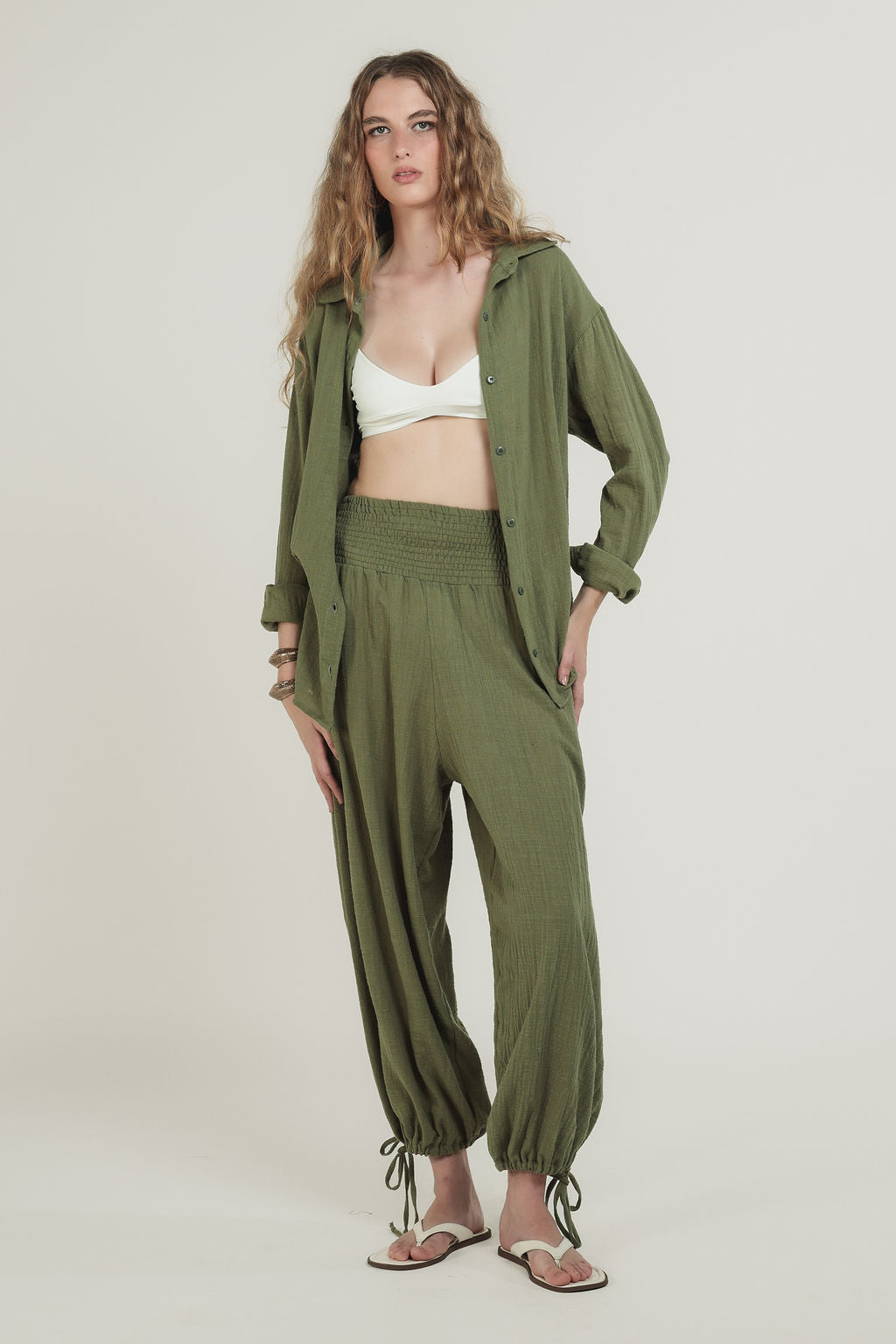 Calça Lastex Rustic Bali Verde