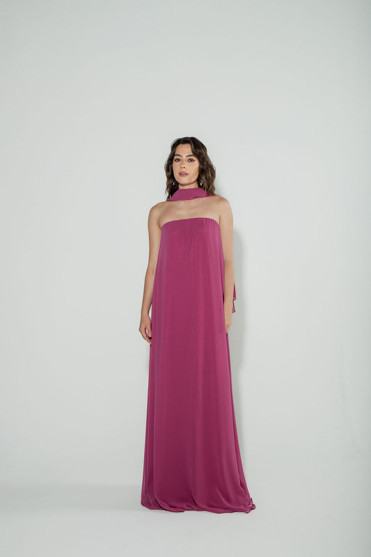 Vestido Tomara Que Caia Fúcsia
